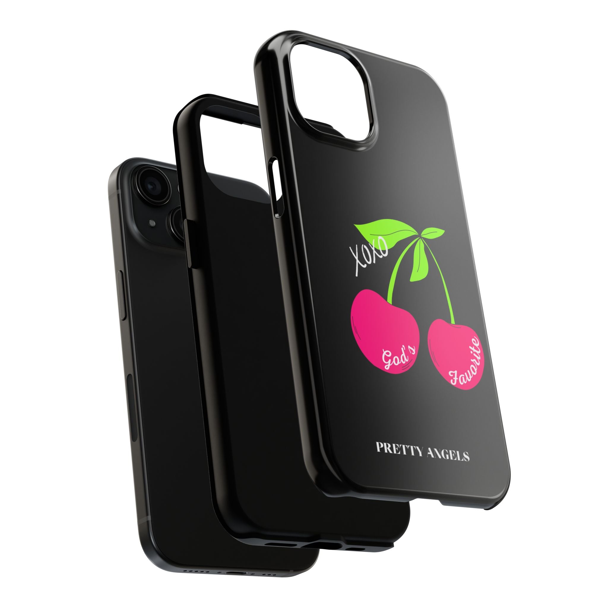 Tough Phone Case — 'God's Favorite' with Hot Pink Cherry