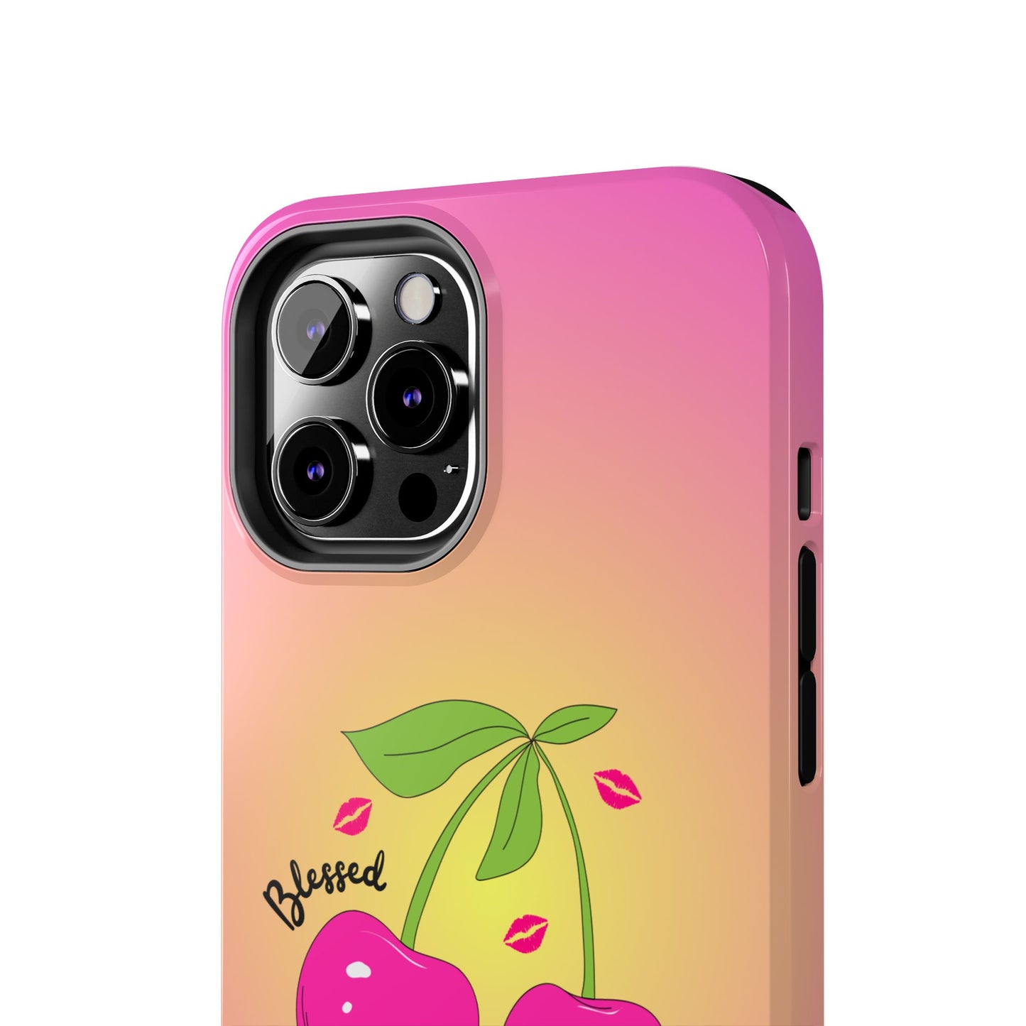 Hot Pink Cherry Blessed Baby Tough Phone Case