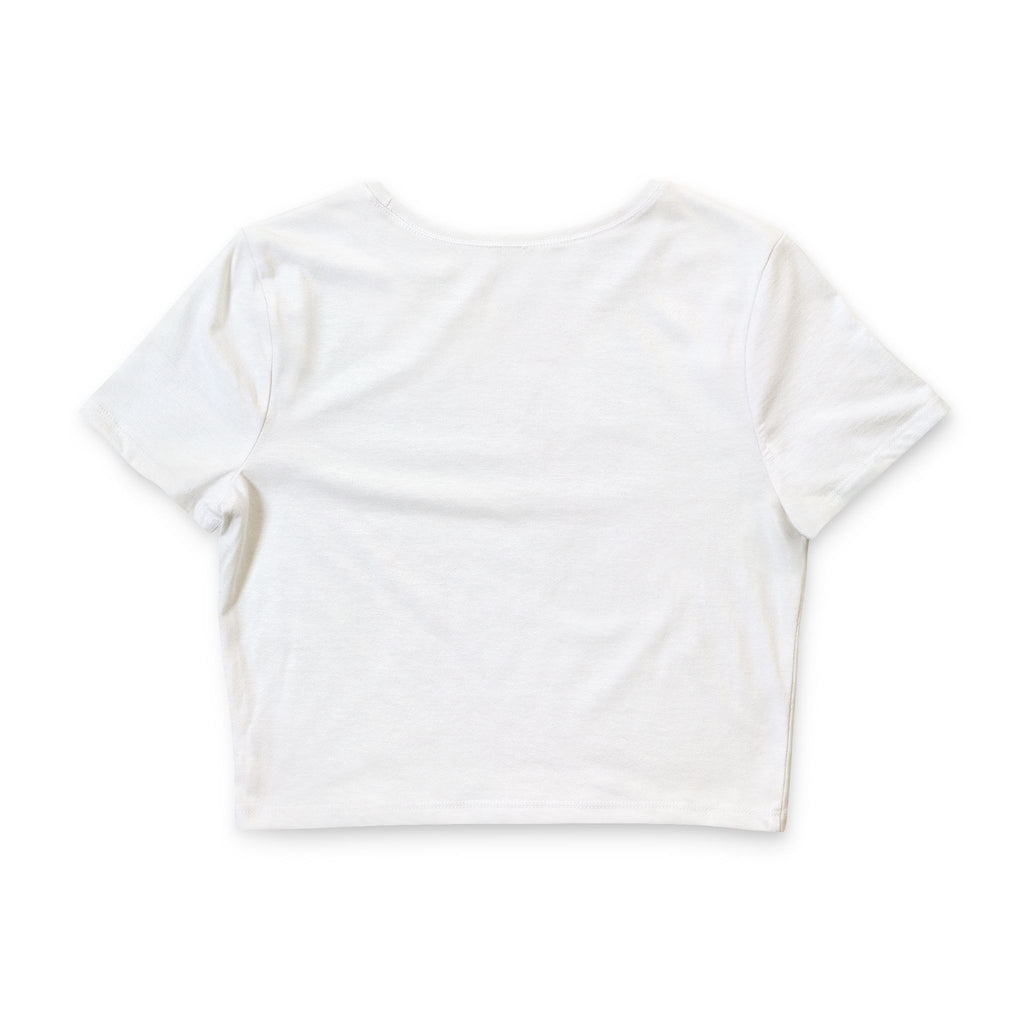 Highly Blessed Baby Crop Tee — Women’s Faith-Inspired White Crop Top