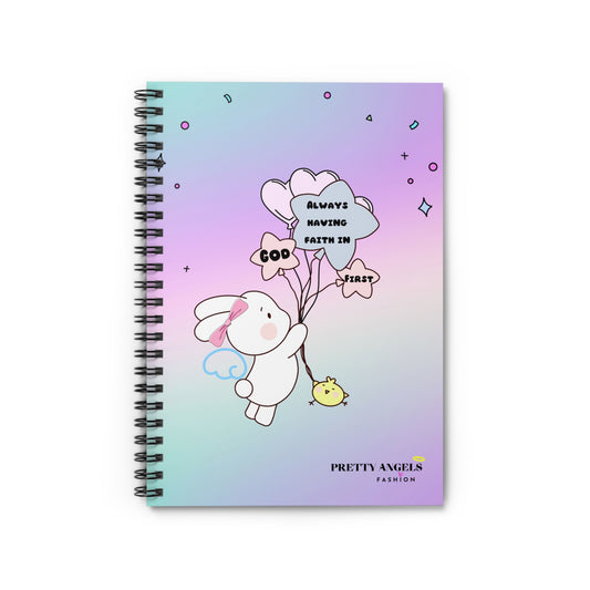 Motivational Spiral Notebook - 'Always Having Faith in God First'