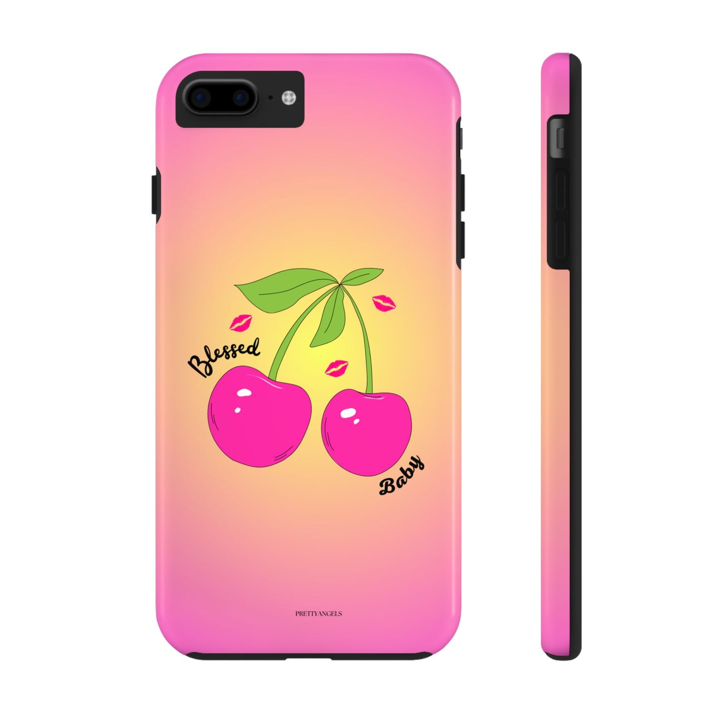 Hot Pink Cherry Blessed Baby Tough Phone Case