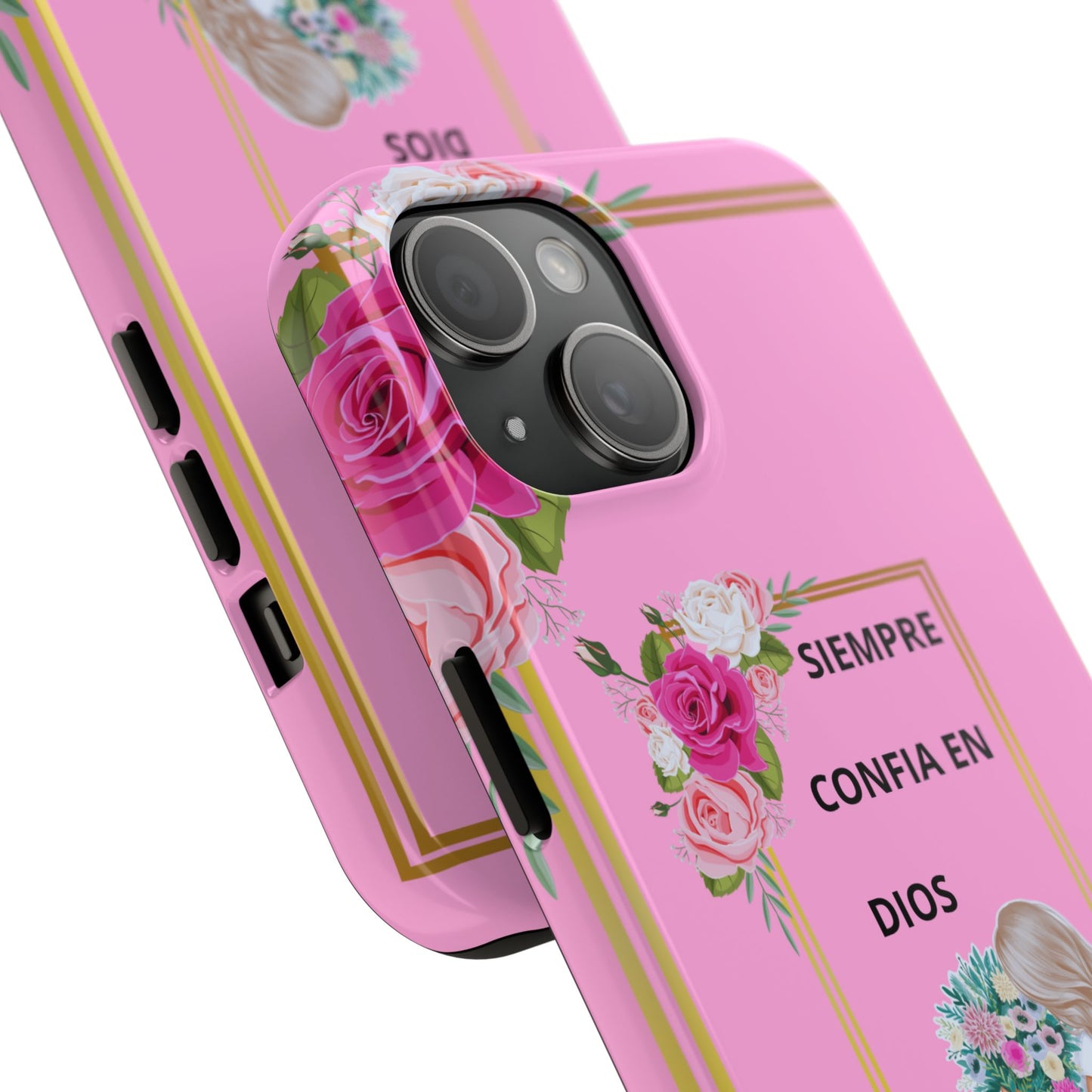 Pretty Pink 'Confia en Dios' Phone case