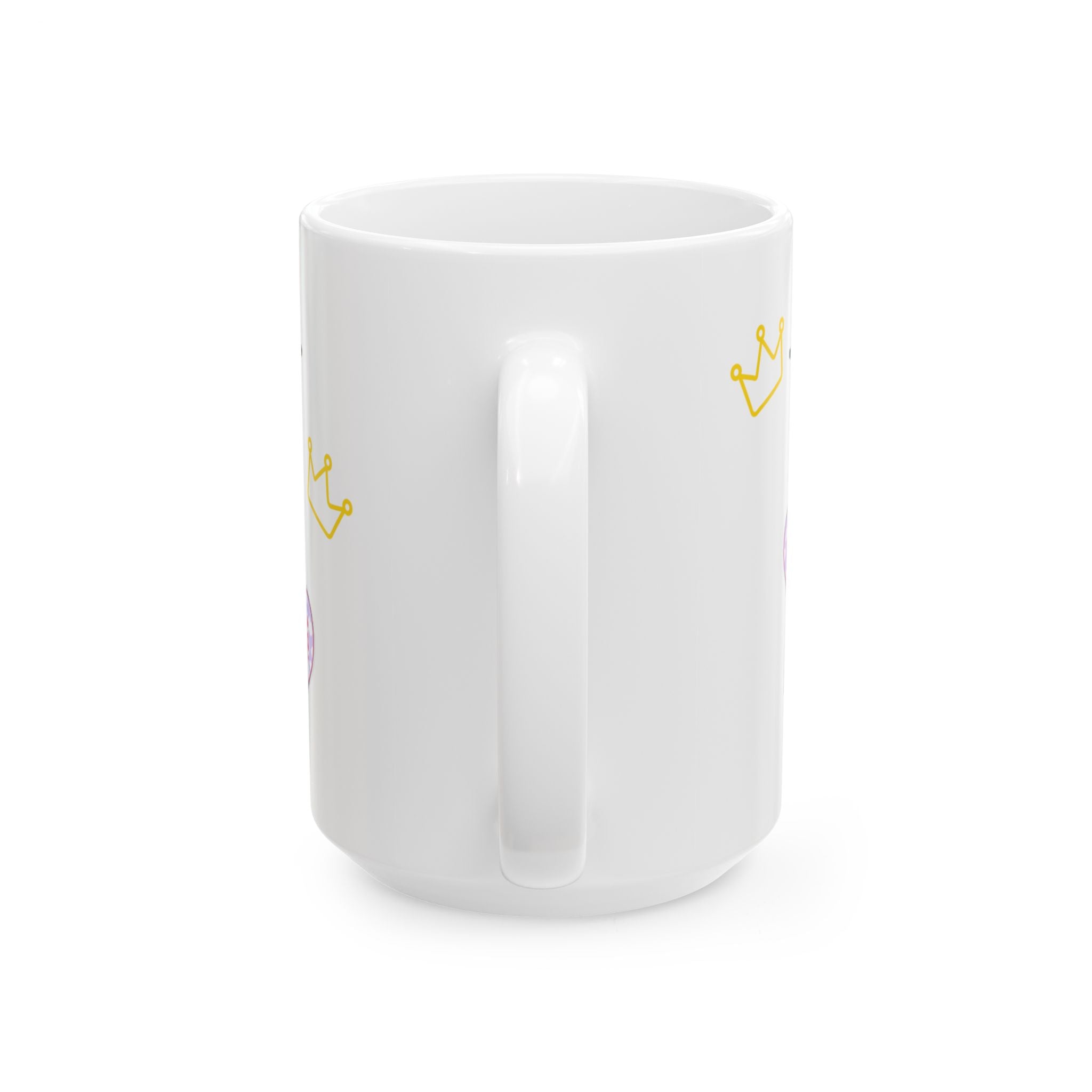“Confia en Dios” Faith Mug - Girly Pink Frame Mug with Inspirational Spanish Quotes & Crown Details - Cute Luxury Mug for Faithful Baddies