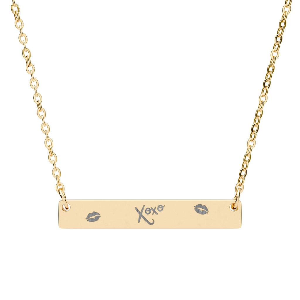 XOXO™ Minimal Bar Necklace — For Pretty Girls Who Love Simple Luxury