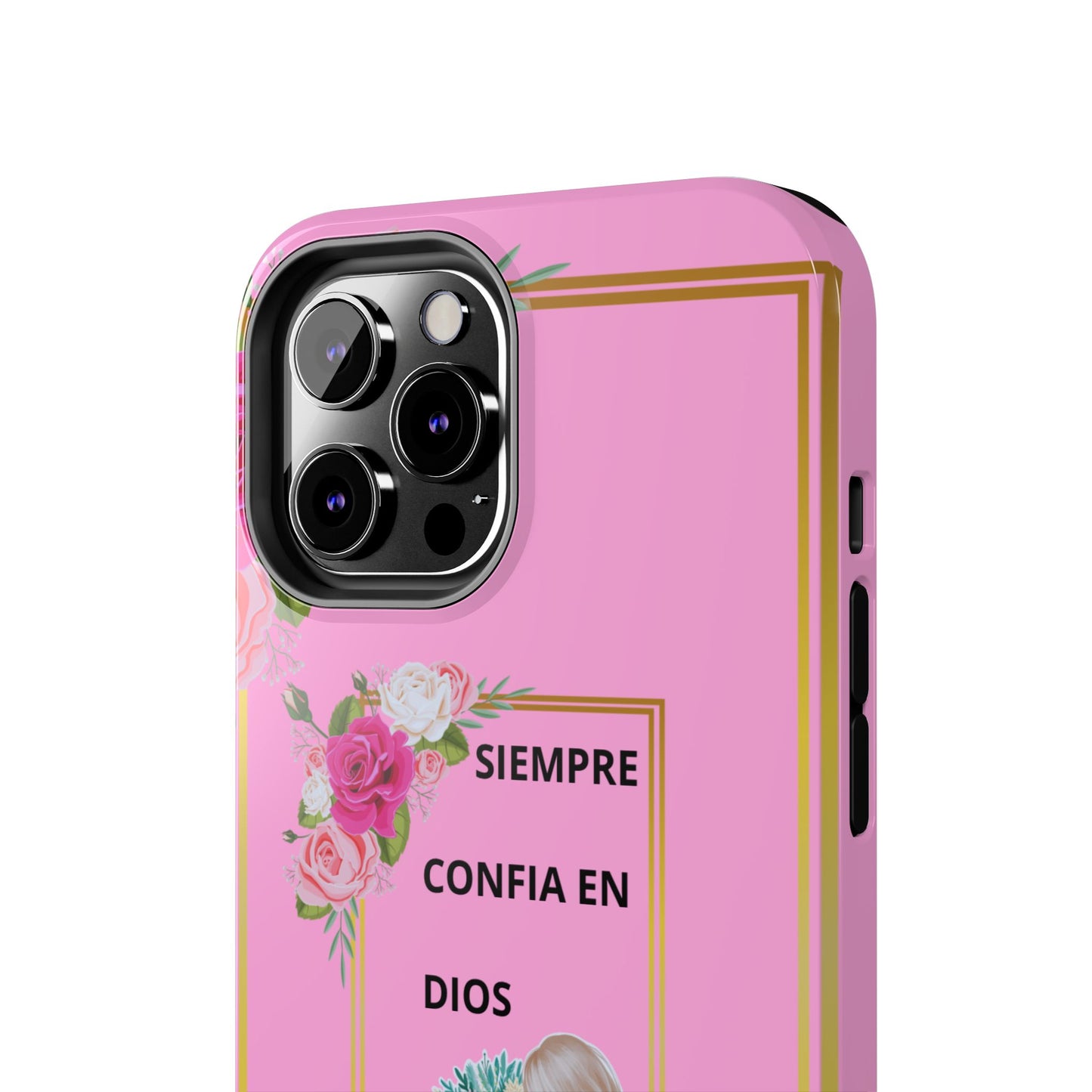 Pretty Pink 'Confia en Dios' Phone case