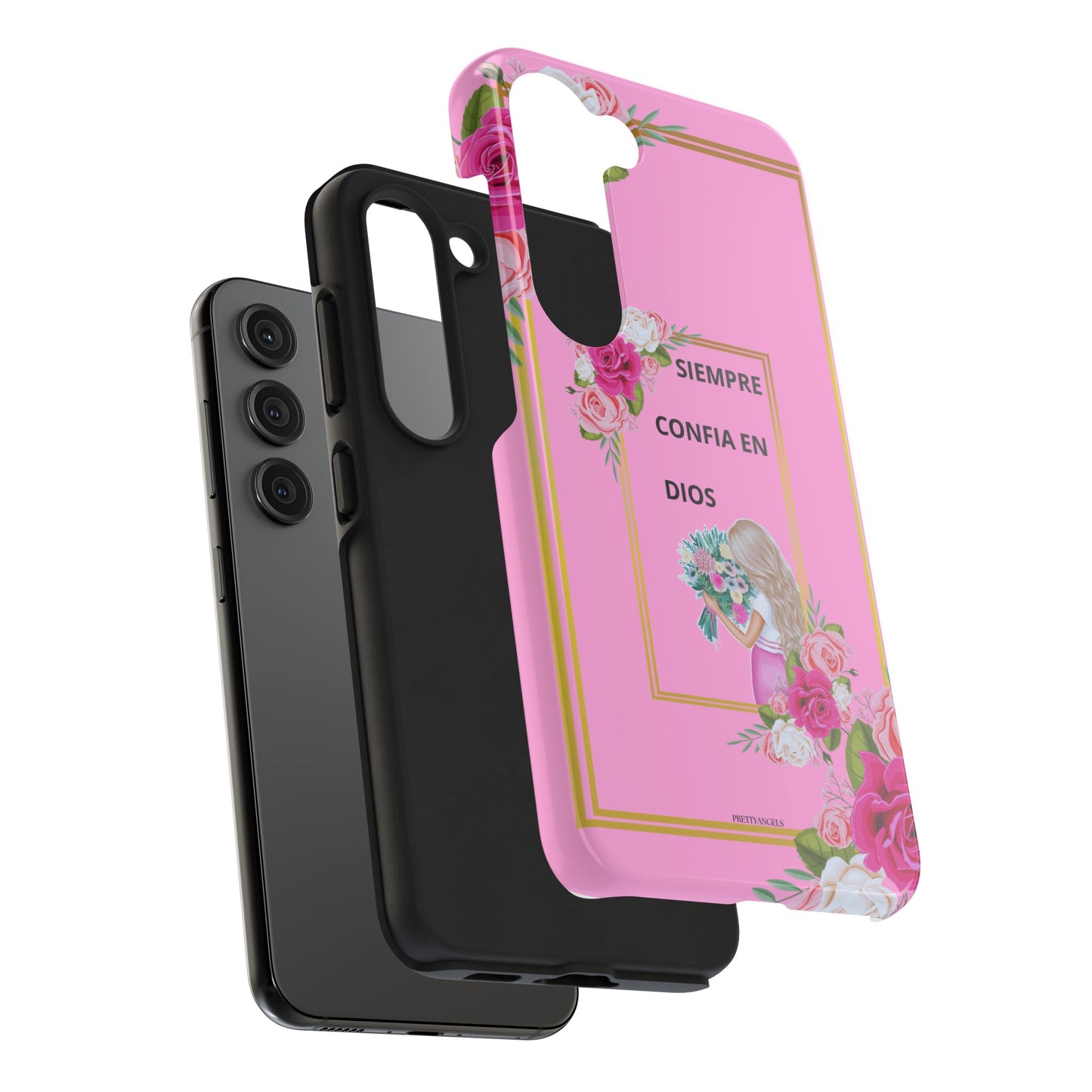 Pretty Pink 'Confia en Dios' Phone case