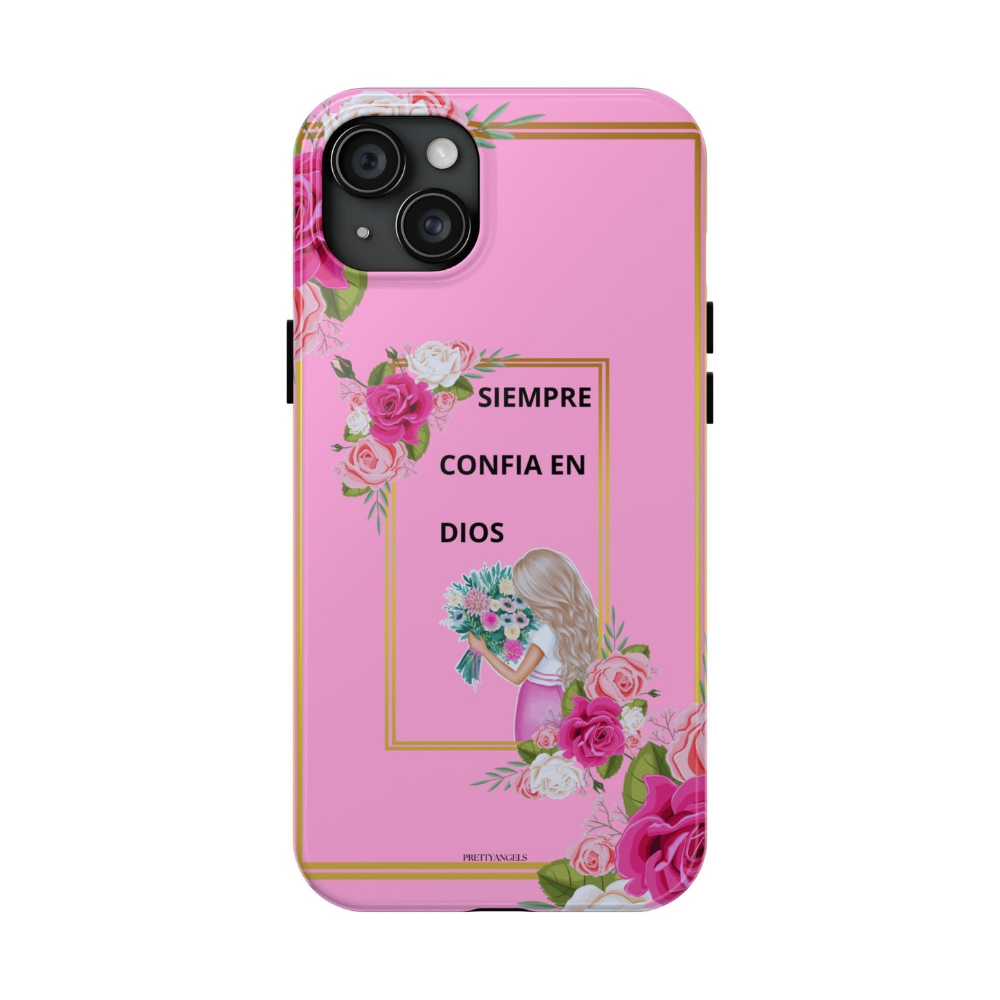 Pretty Pink 'Confia en Dios' Phone case