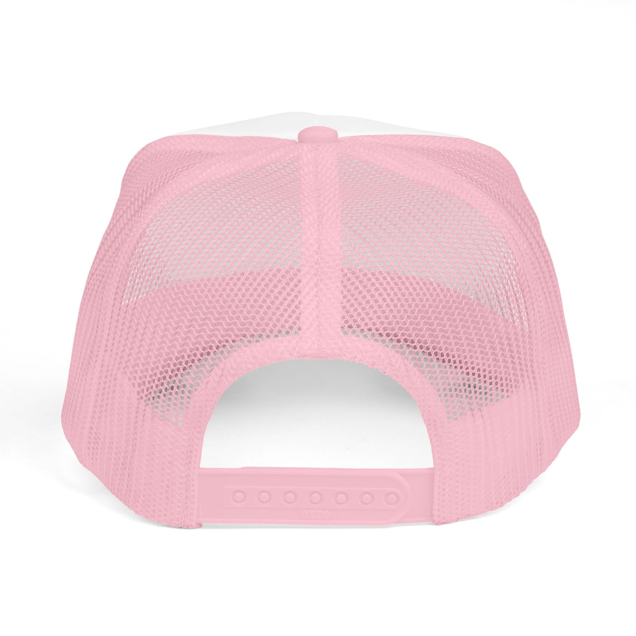 Pink Crowned Teddy Bear Trucker Hat — "Blessed in Every Aspect" Embroidered