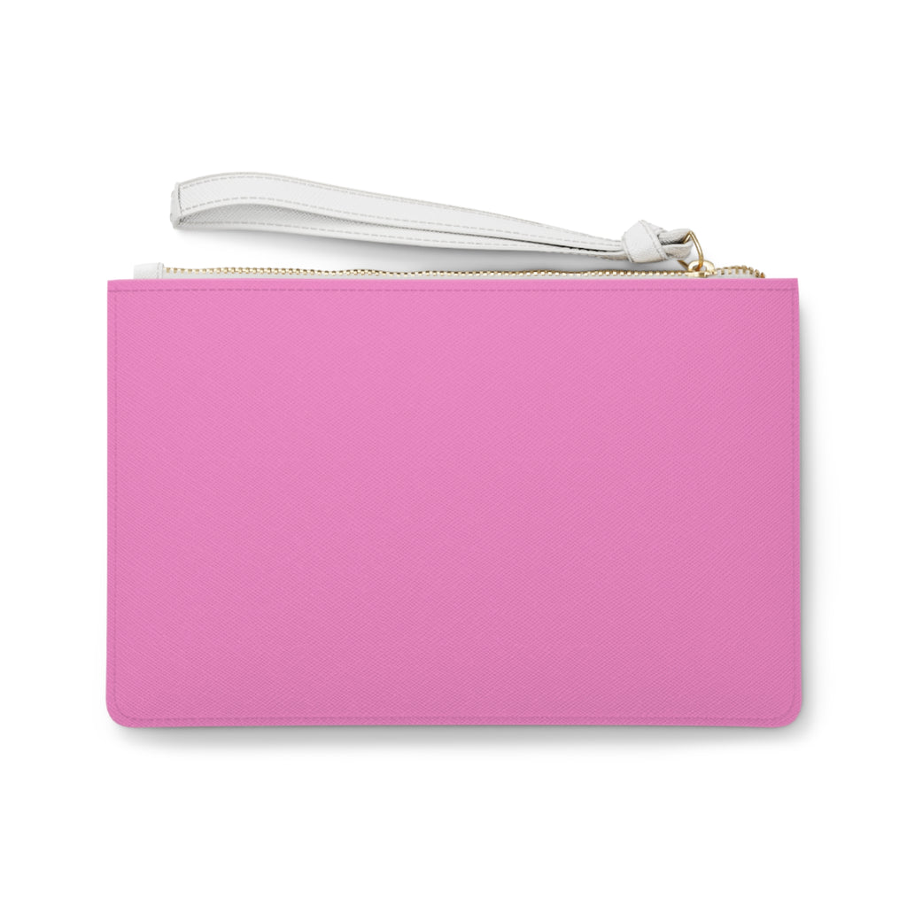 “Solo Soy Una Muñequita” Pink Makeup Clutch Bag with White Strap – Bratz Inspired Latina Baddie Handbag