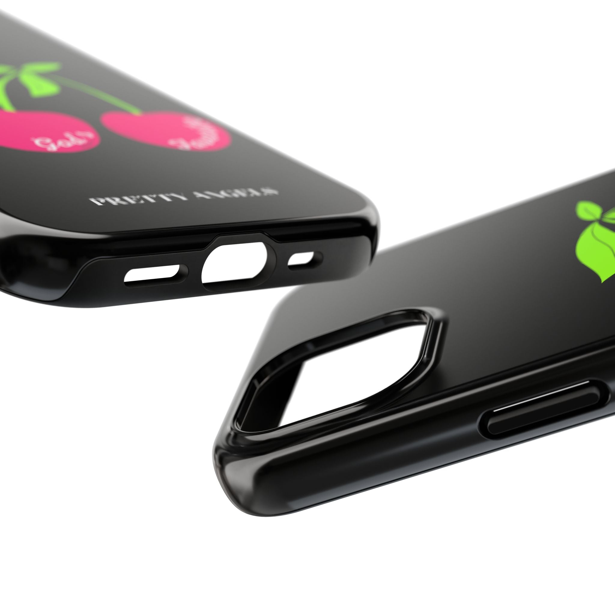 Tough Phone Case — 'God's Favorite' with Hot Pink Cherry