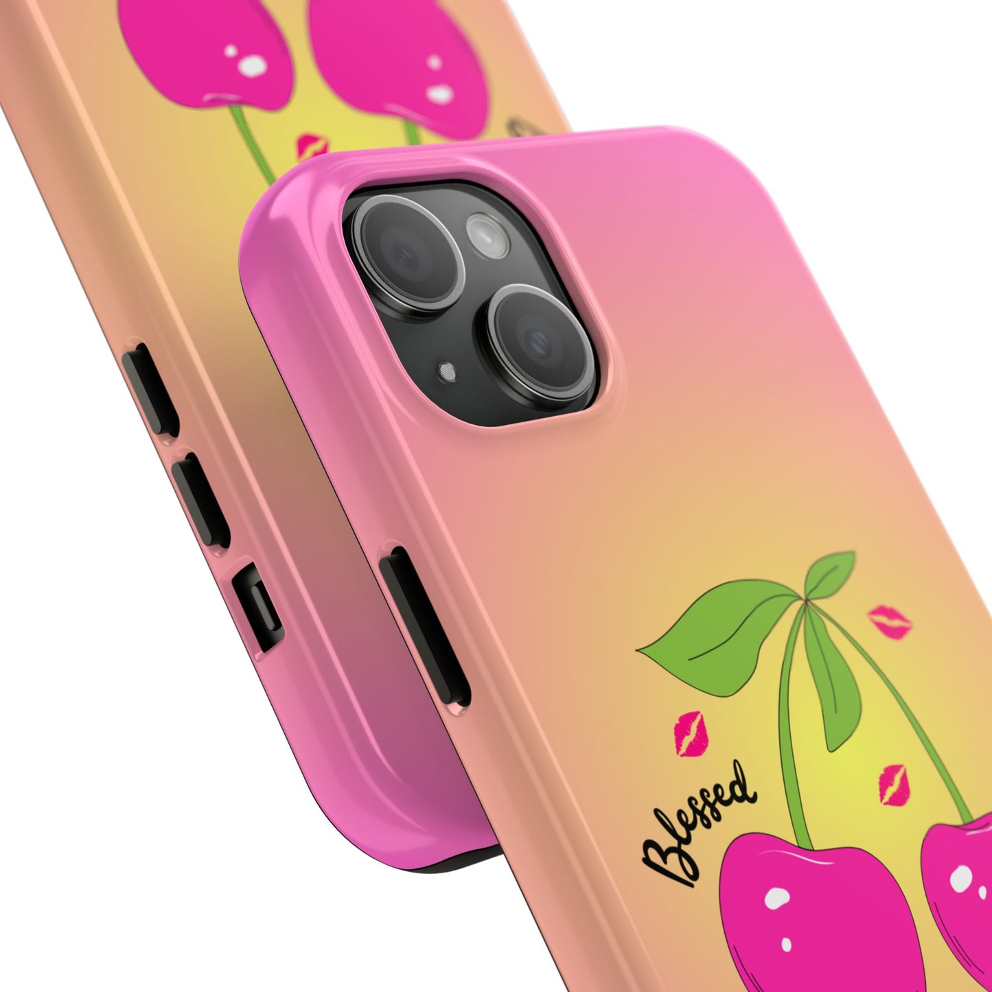 Hot Pink Cherry Blessed Baby Tough Phone Case