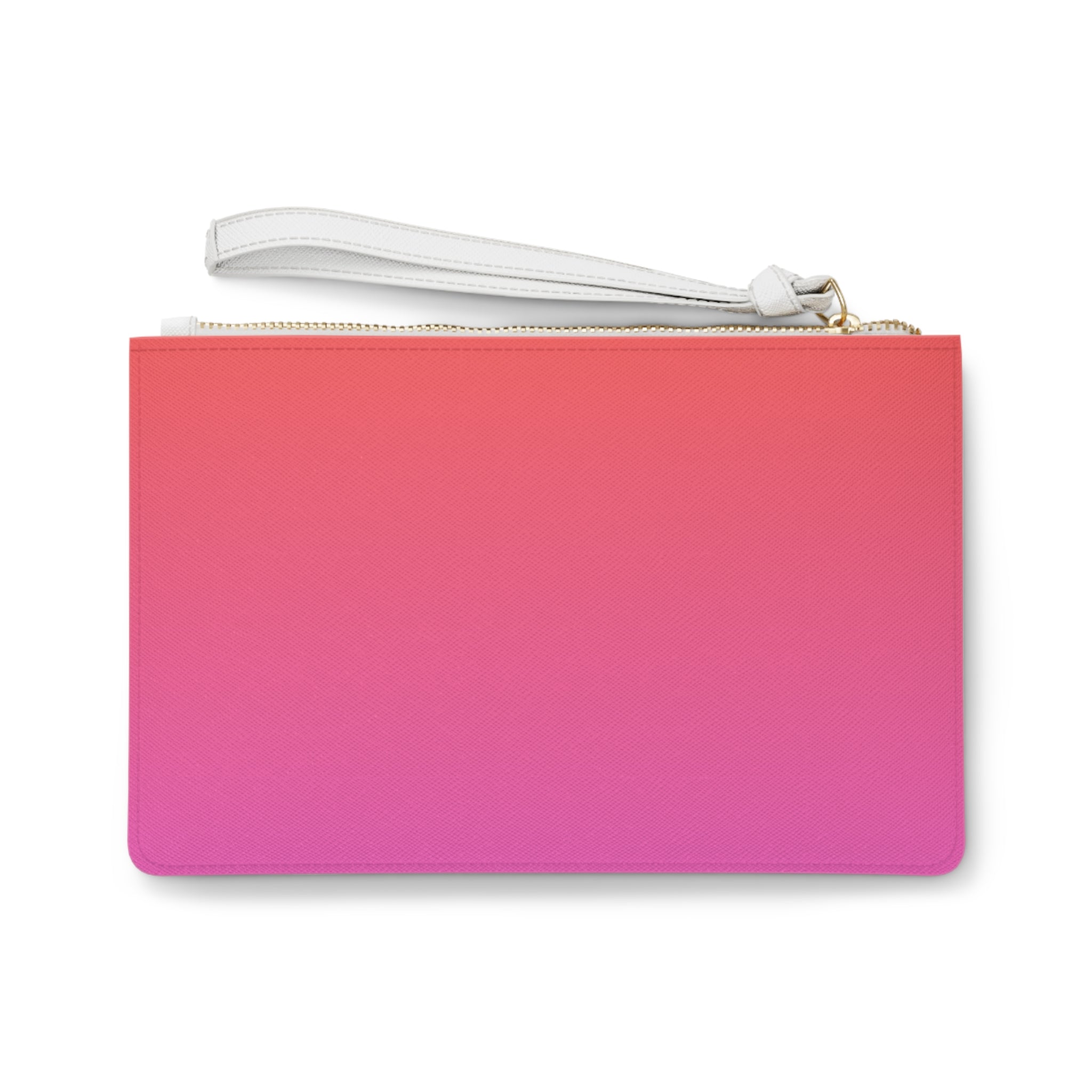 Peach & Pink Ombré Luxury Purse – Strawberry with Pink Bow & “Dios Me Hizo Única y Bonita a Su Manera” Quote