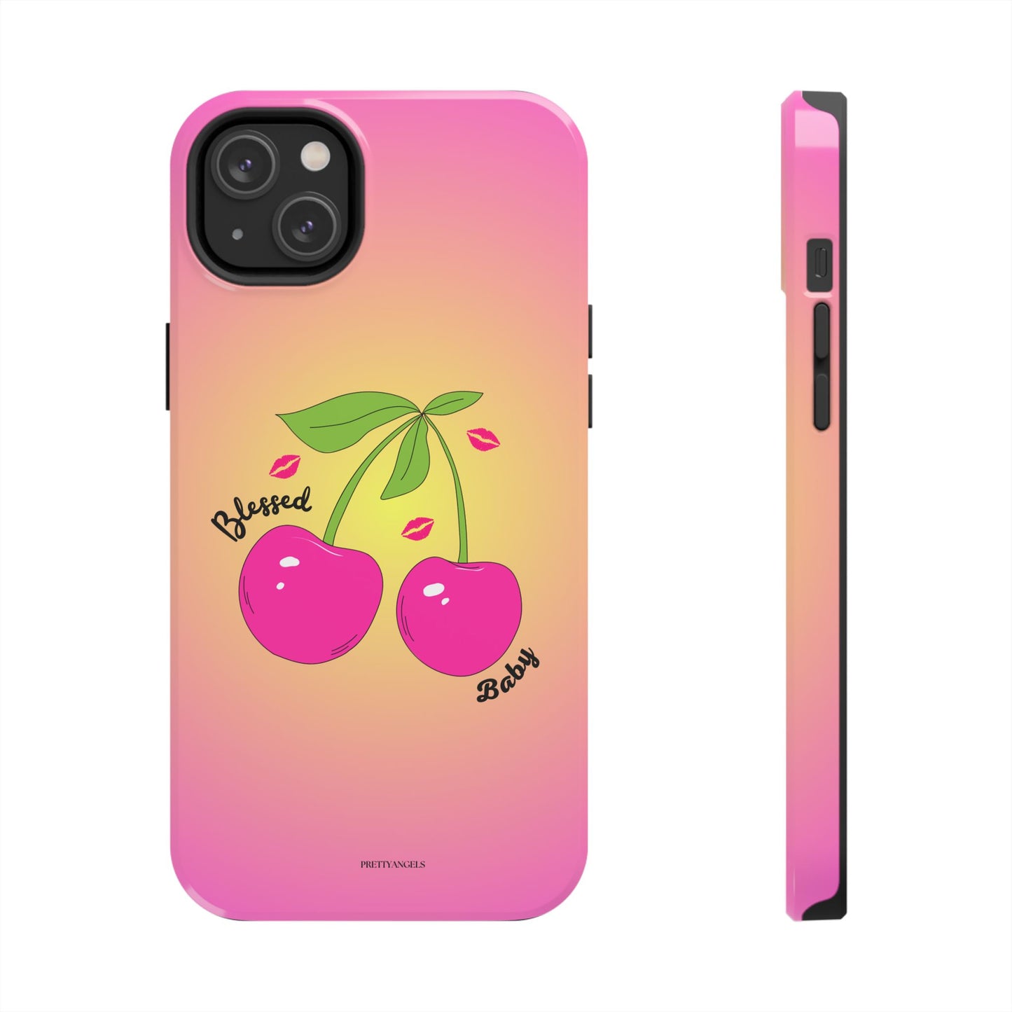 Hot Pink Cherry Blessed Baby Tough Phone Case