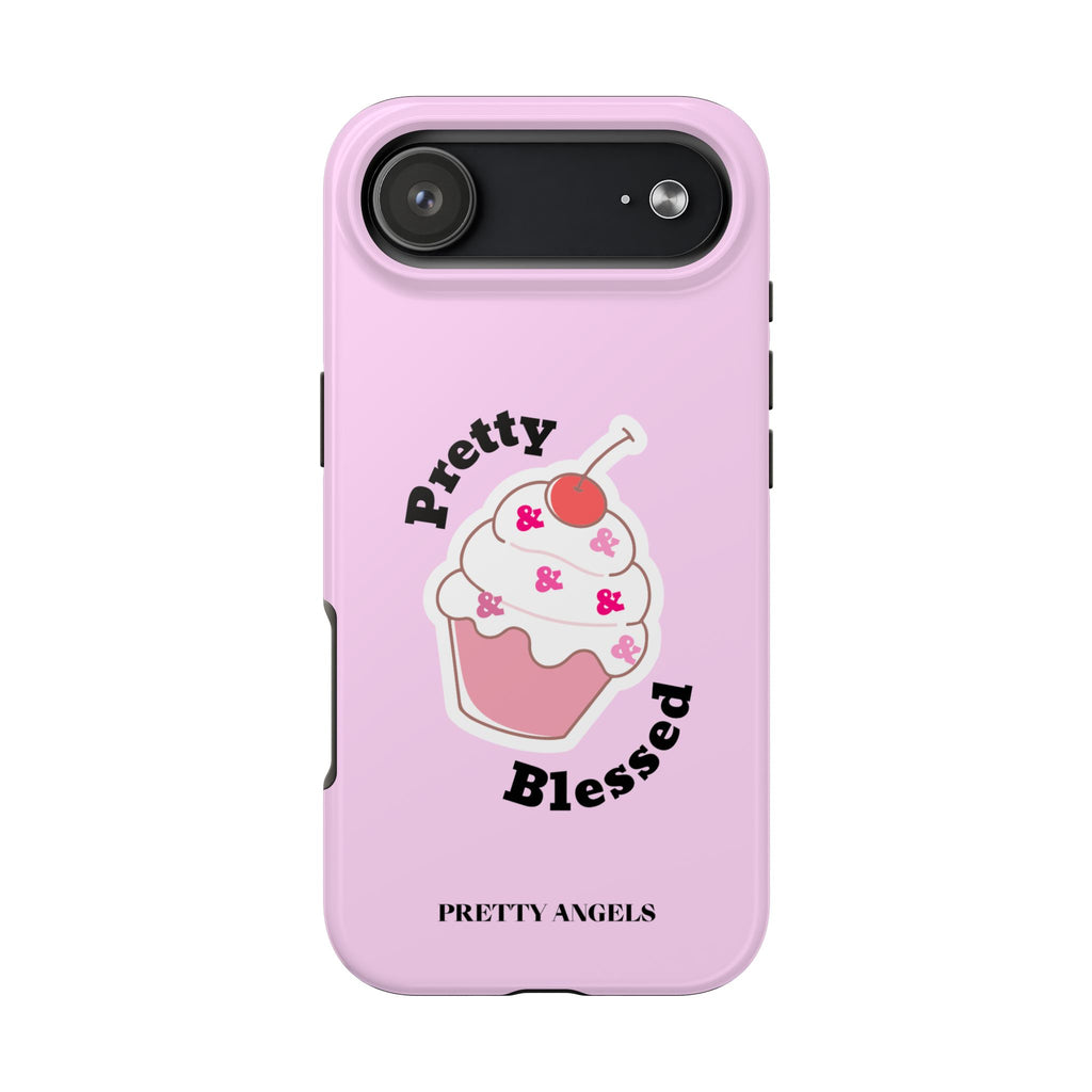 Pretty Blessed Cupcake Sprinkles Tough Phone Case — Soft Pink Lavender Case
