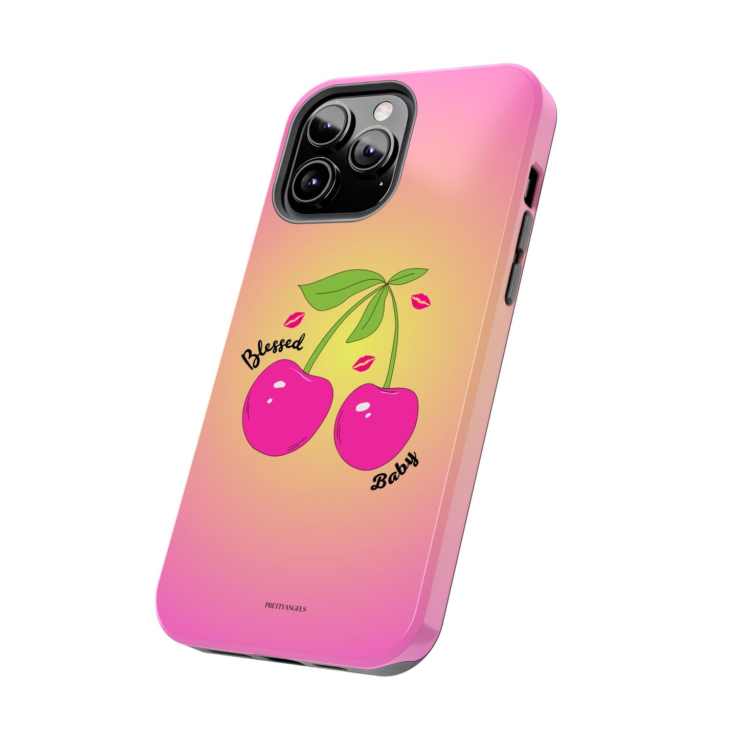 Hot Pink Cherry Blessed Baby Tough Phone Case