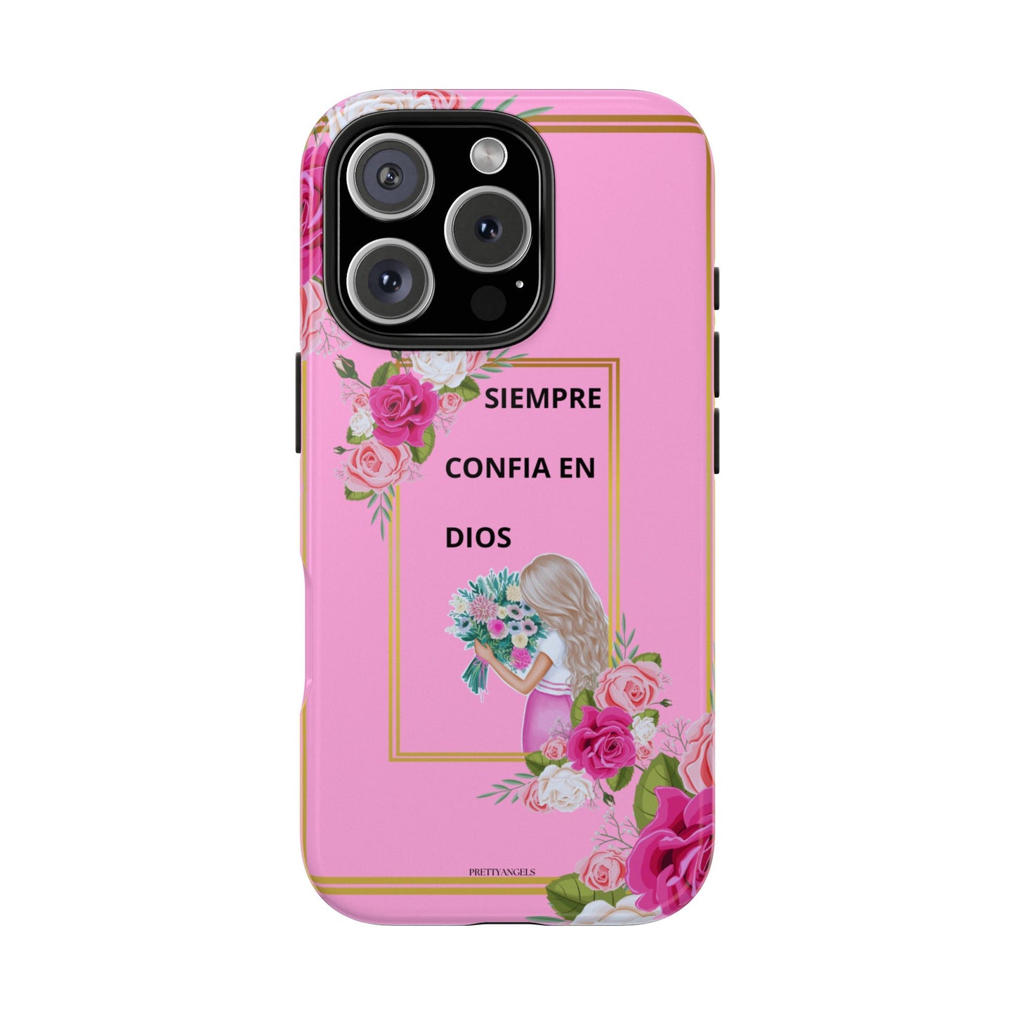 Pretty Pink 'Confia en Dios' Phone case