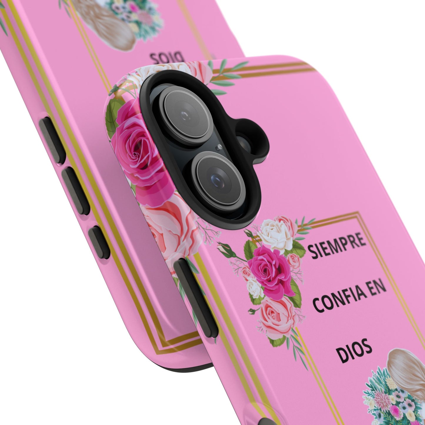 Pretty Pink 'Confia en Dios' Phone case