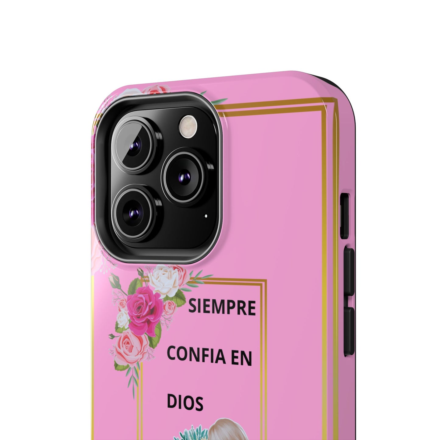 Pretty Pink 'Confia en Dios' Phone case