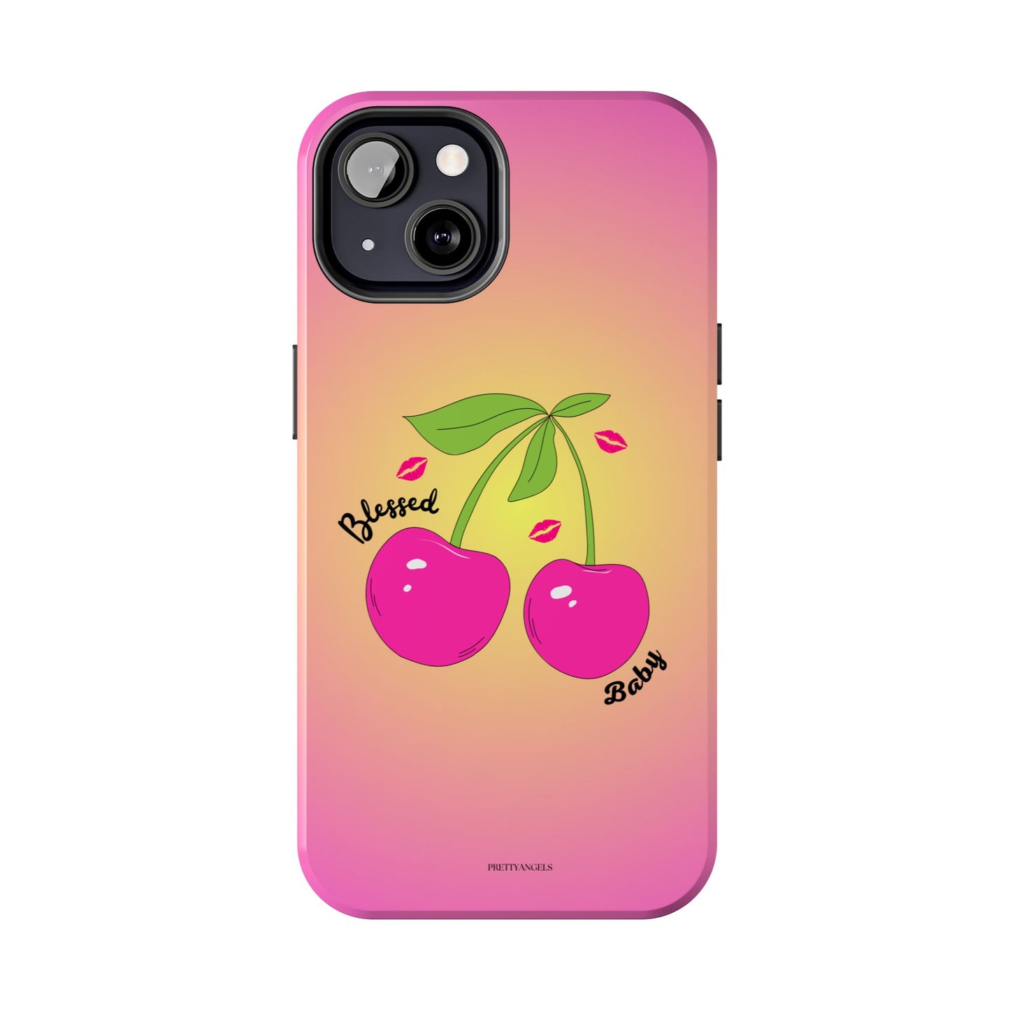 Hot Pink Cherry Blessed Baby Tough Phone Case