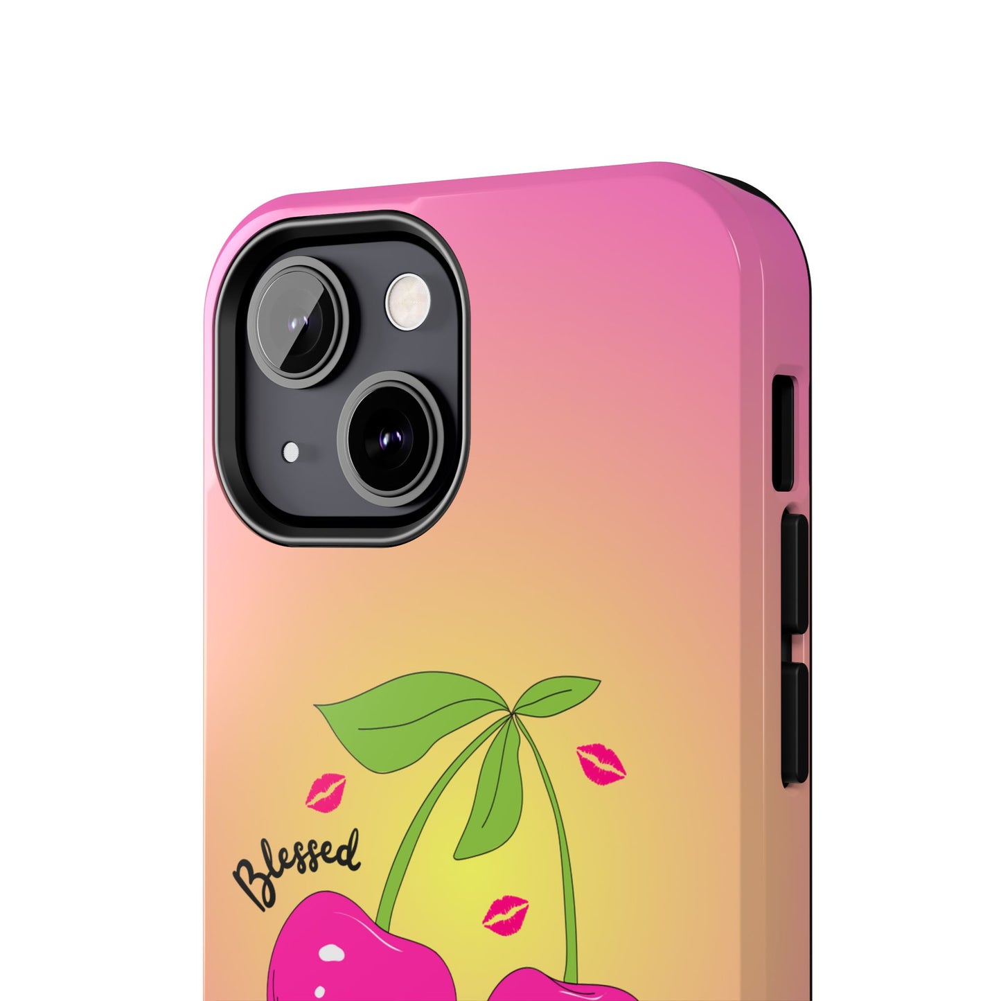 Hot Pink Cherry Blessed Baby Tough Phone Case