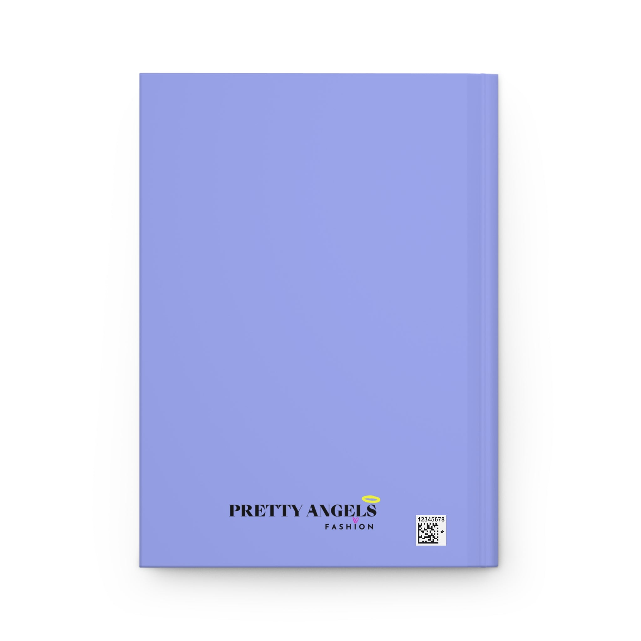 Happy Thoughts Hardcover Journal — Cute Blue-Bow Bunny with Sparkles