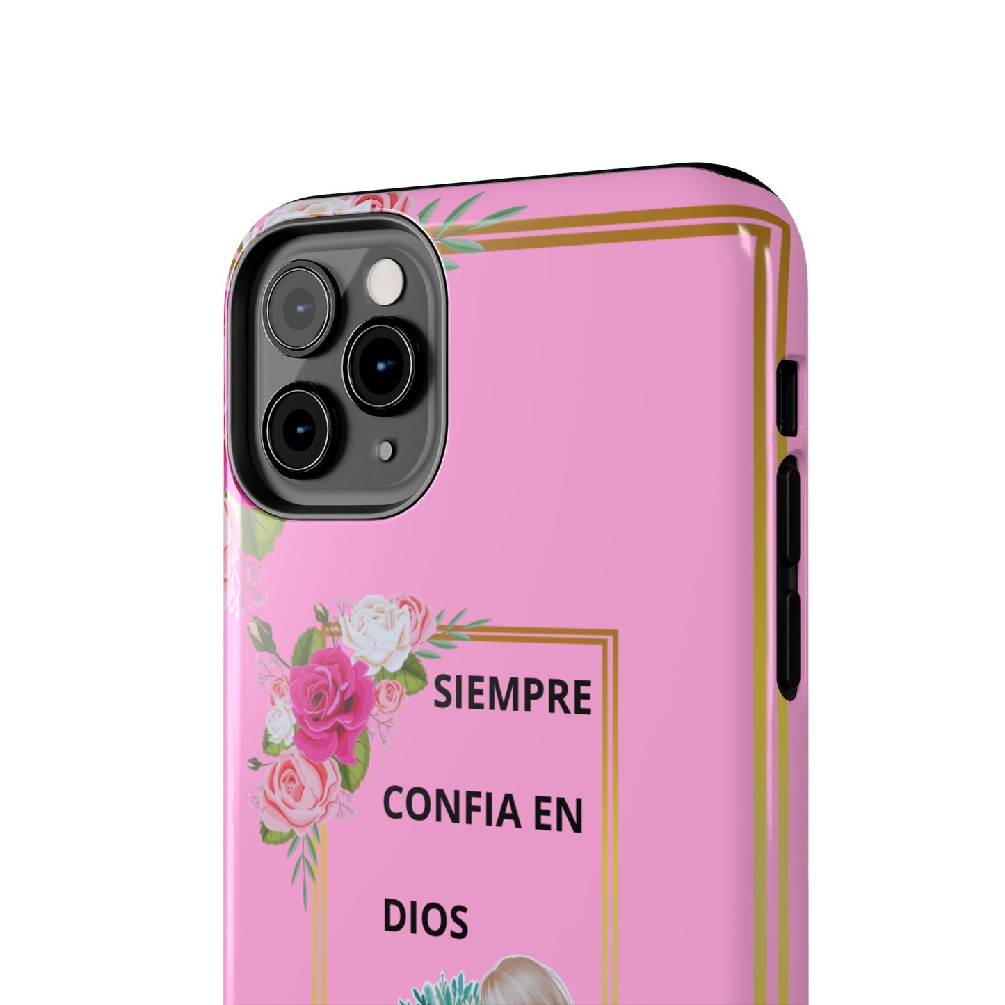 Pretty Pink 'Confia en Dios' Phone case