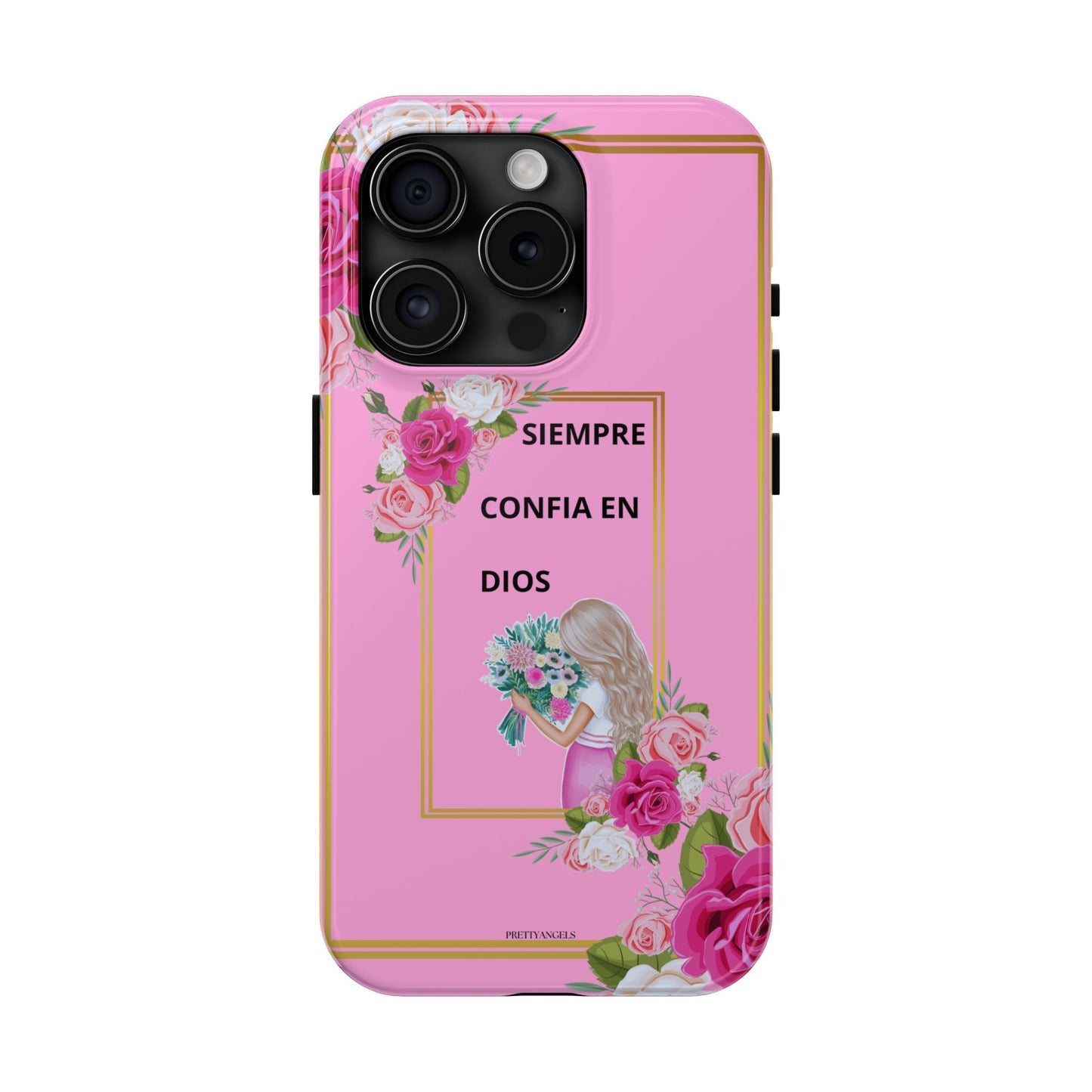 Pretty Pink 'Confia en Dios' Phone case