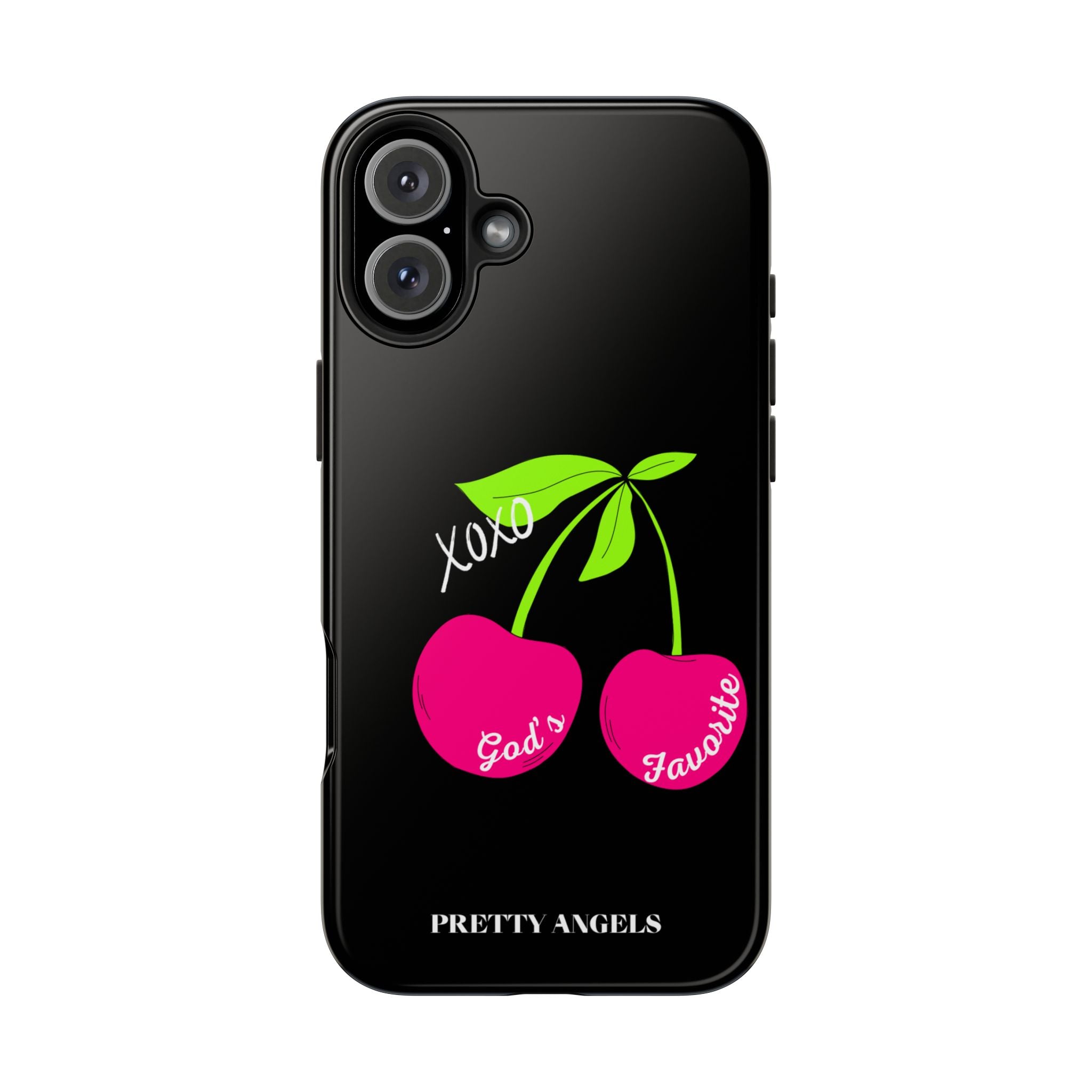 Tough Phone Case — 'God's Favorite' with Hot Pink Cherry