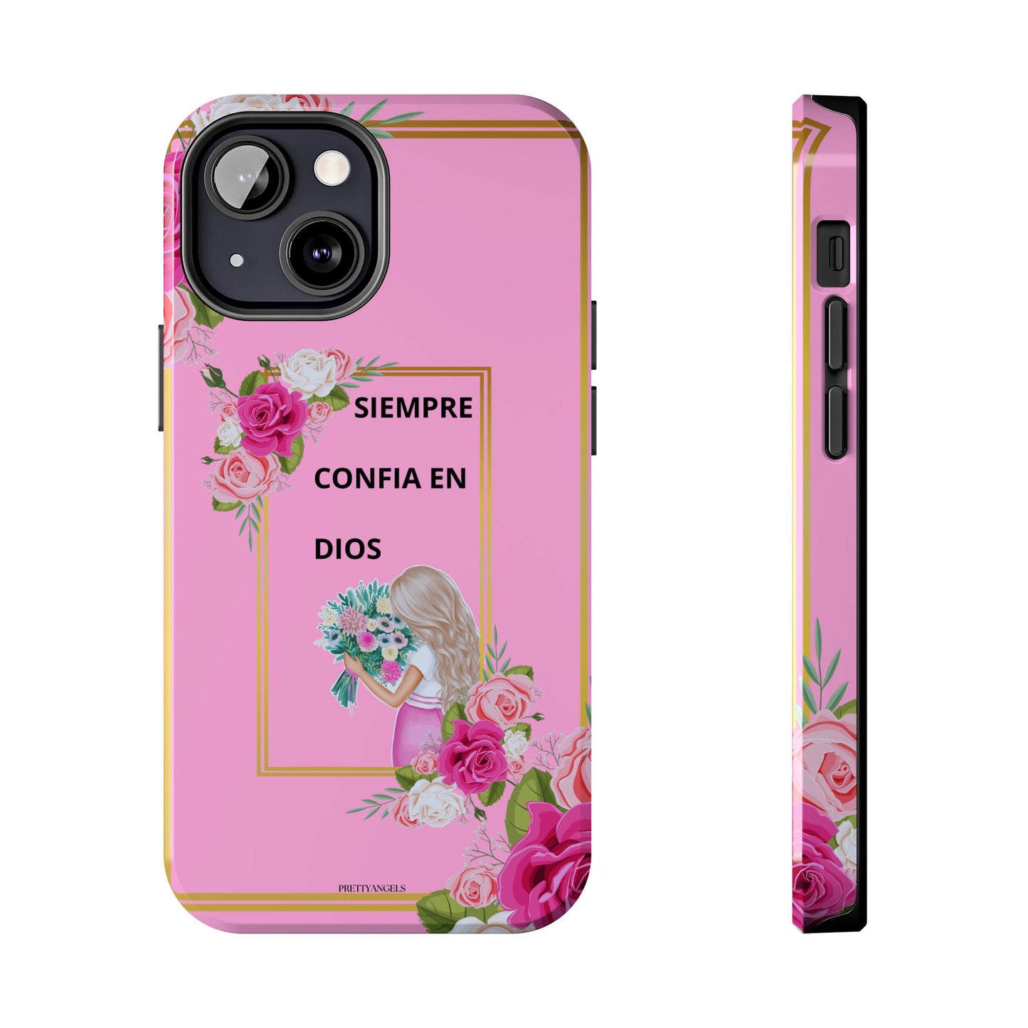 Pretty Pink 'Confia en Dios' Phone case