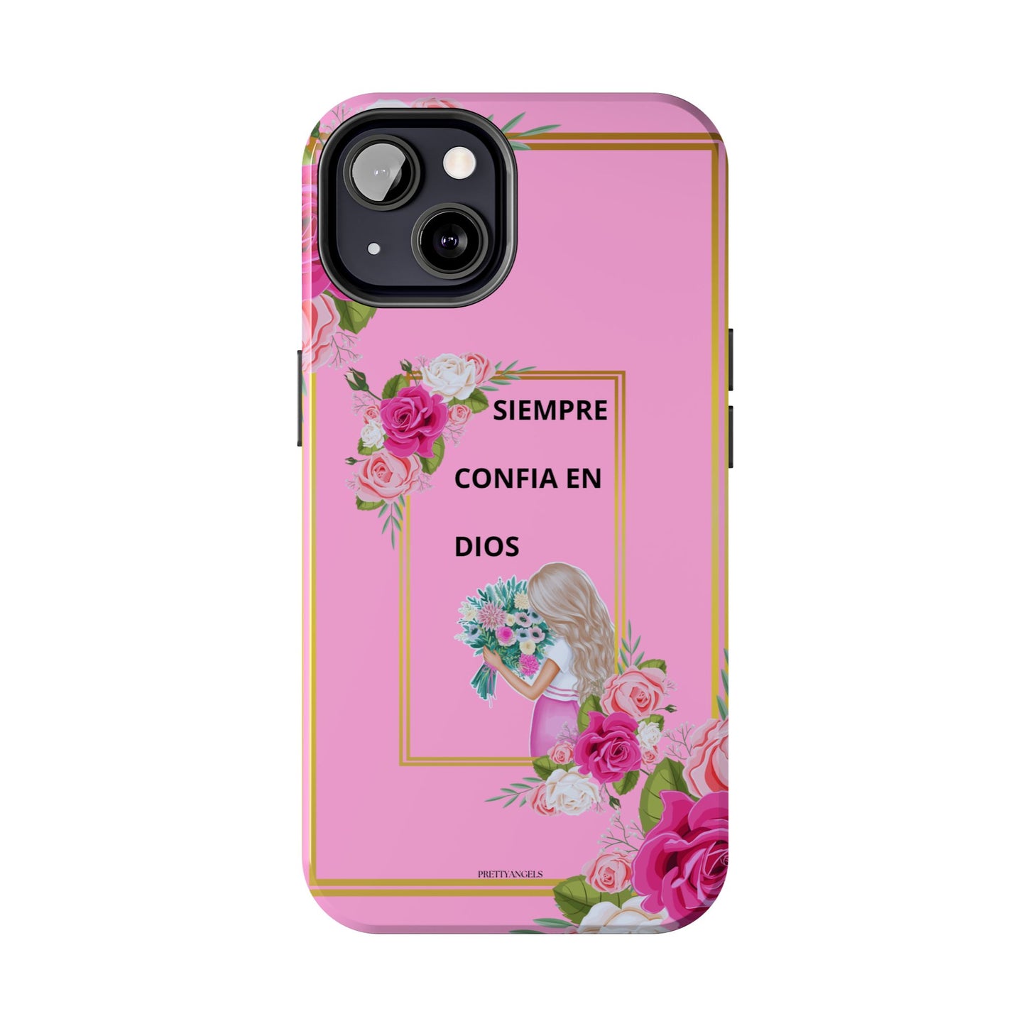 Pretty Pink 'Confia en Dios' Phone case