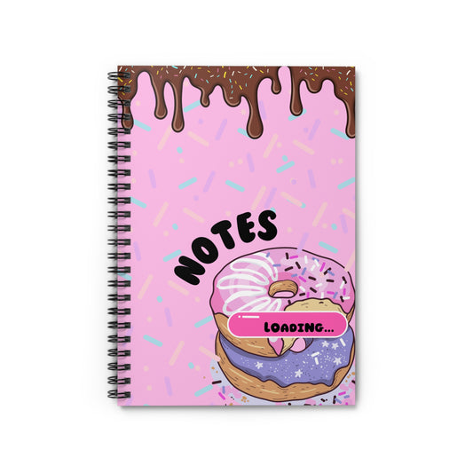 Spiral Notebook - Doughnut and Chocolate Drip Sprinkles