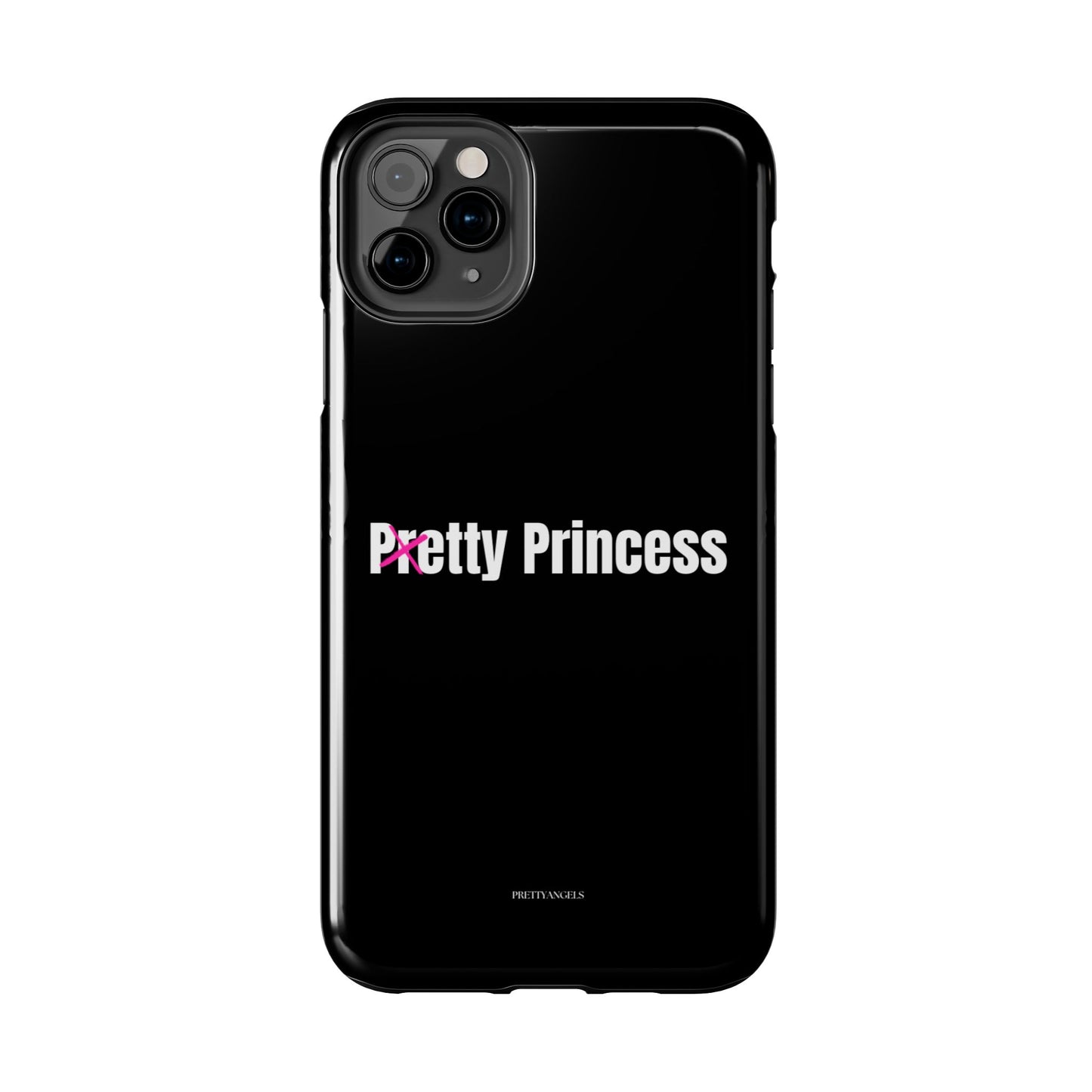 Pretty/Petty Princess Black Protective Phone Case