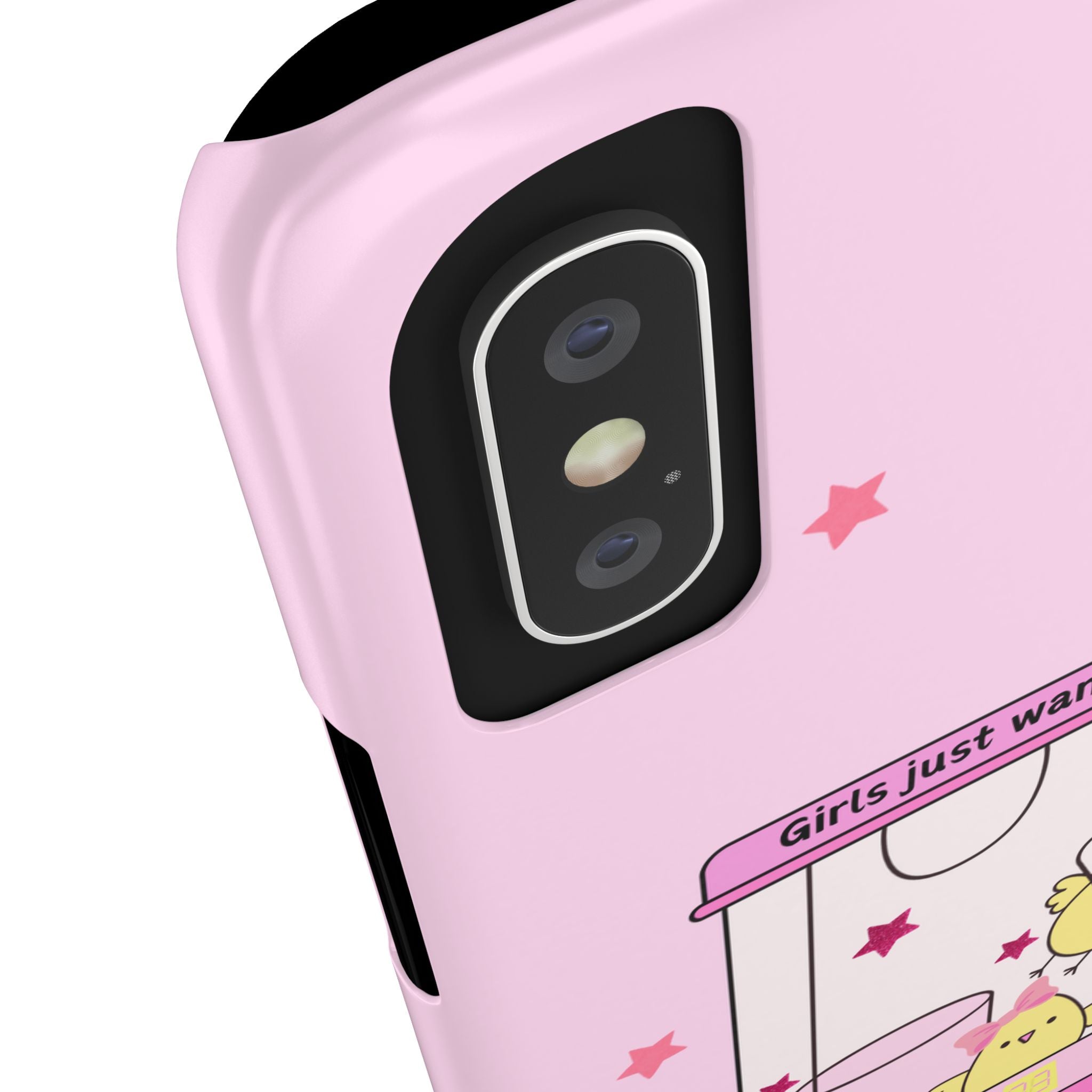 Cute Girls' Phone Case - Fun Vibe Slim Phone Cases, Cute Phone Cover, Kawaii Phone Case, Fun Pink Design, Gift for Her