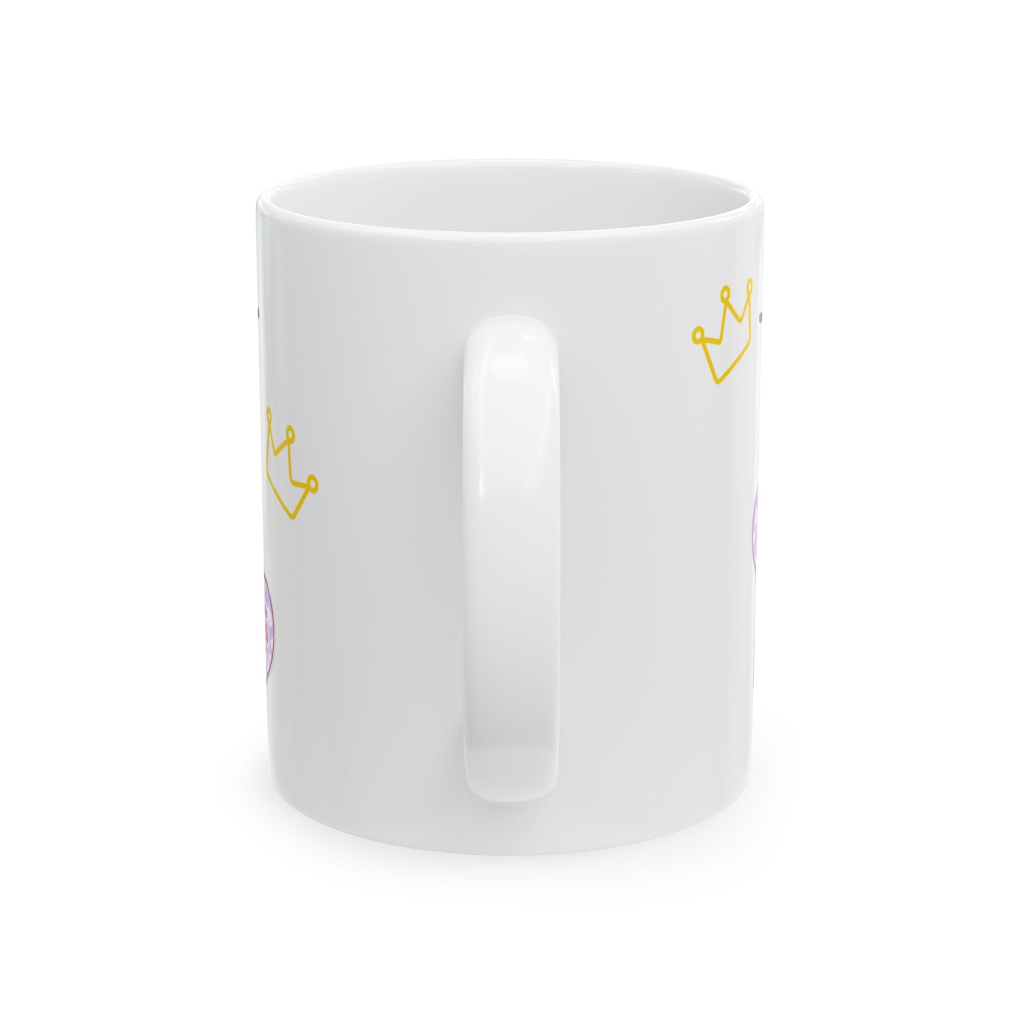 “Confia en Dios” Faith Mug - Girly Pink Frame Mug with Inspirational Spanish Quotes & Crown Details - Cute Luxury Mug for Faithful Baddies