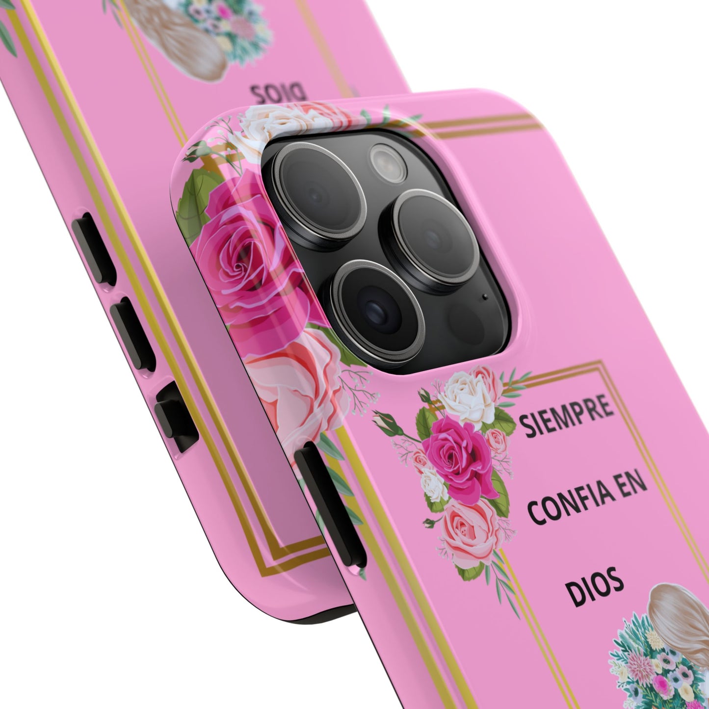 Pretty Pink 'Confia en Dios' Phone case