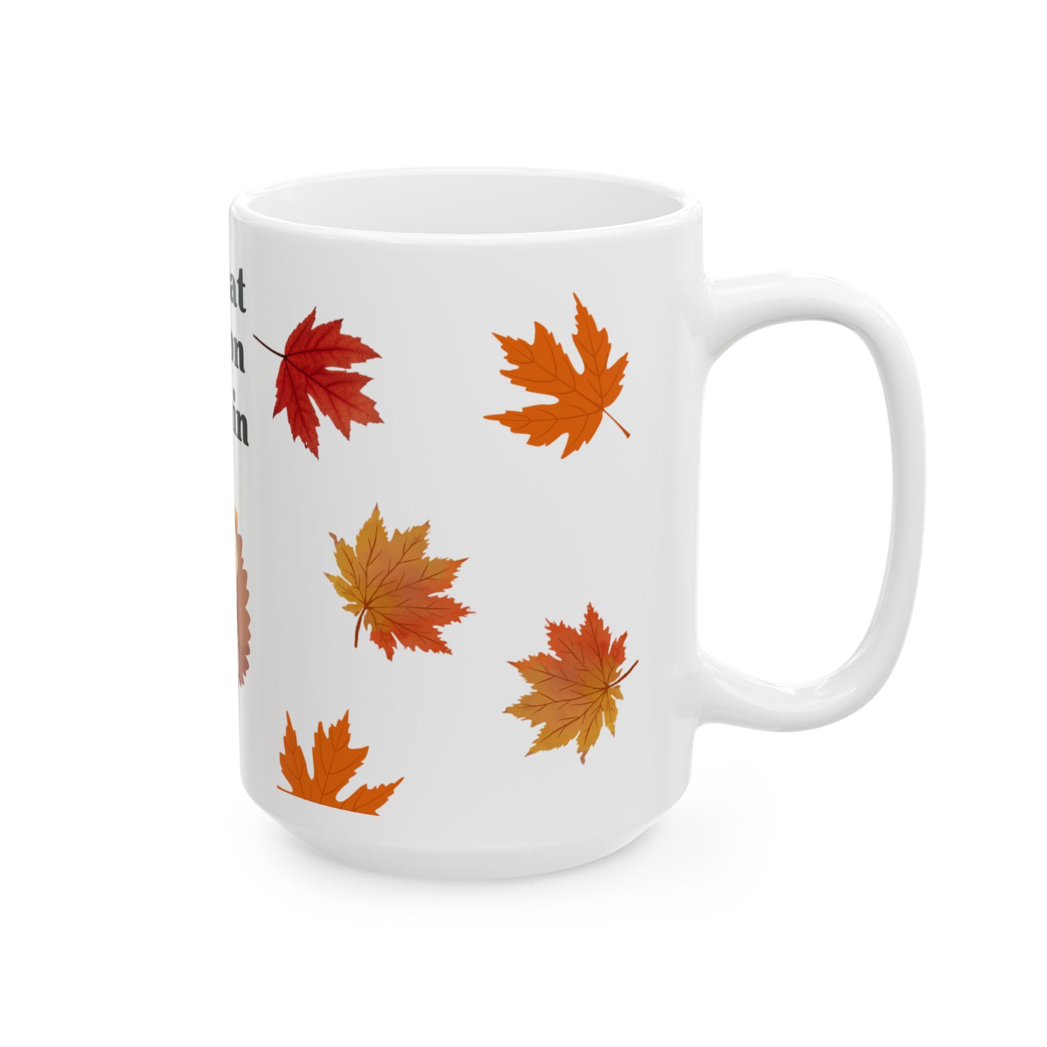 It’s That Season Again Fall Mug - Cute Autumn Animal Aesthetic, White Ceramic Cozy Mug for Girly Girls & Fall Lovers