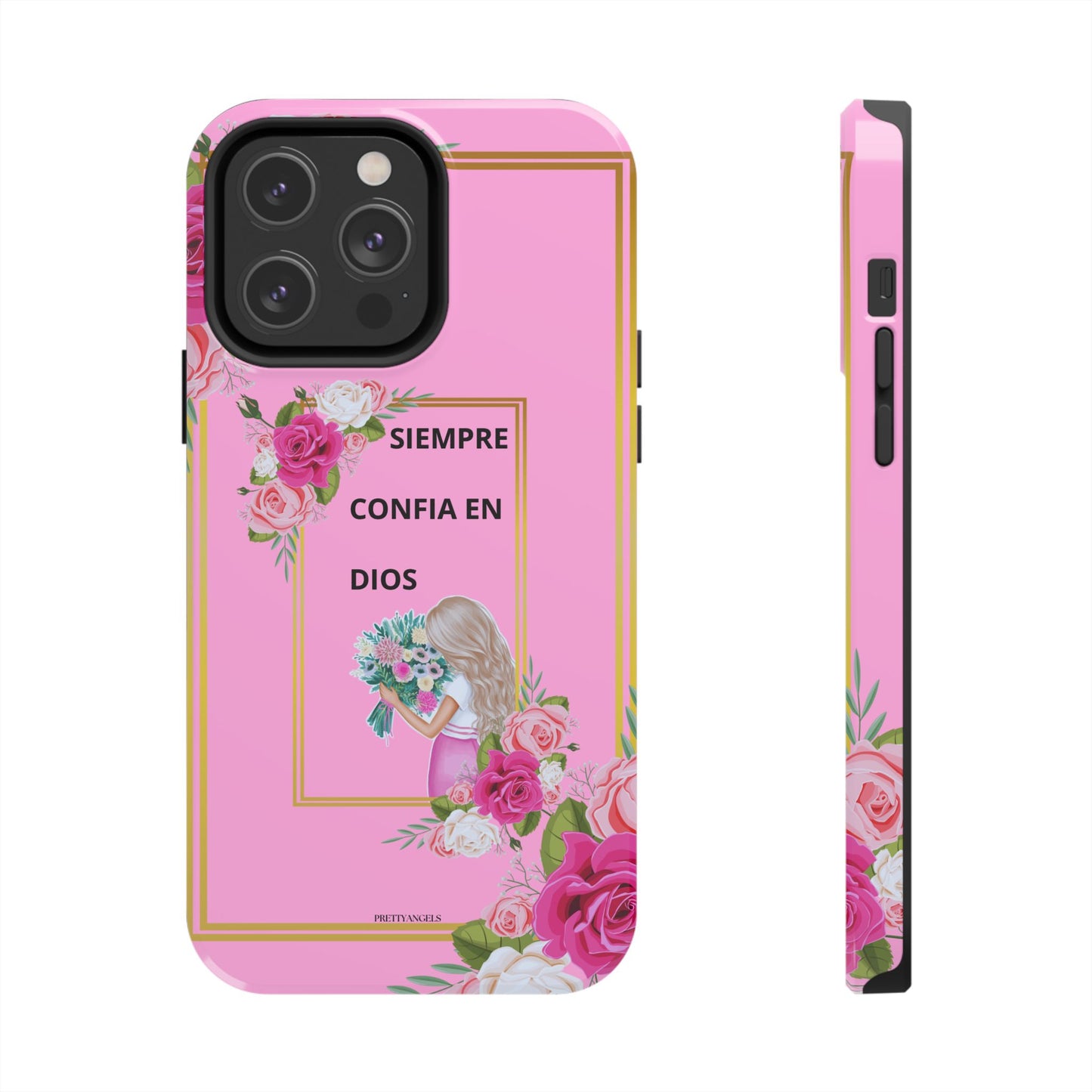 Pretty Pink 'Confia en Dios' Phone case