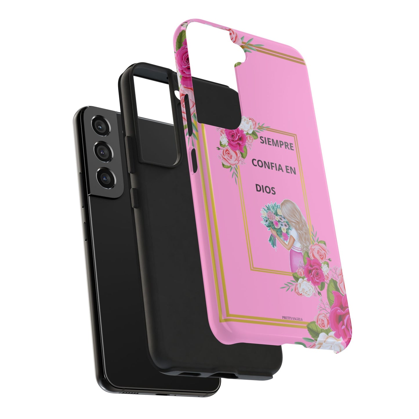 Pretty Pink 'Confia en Dios' Phone case