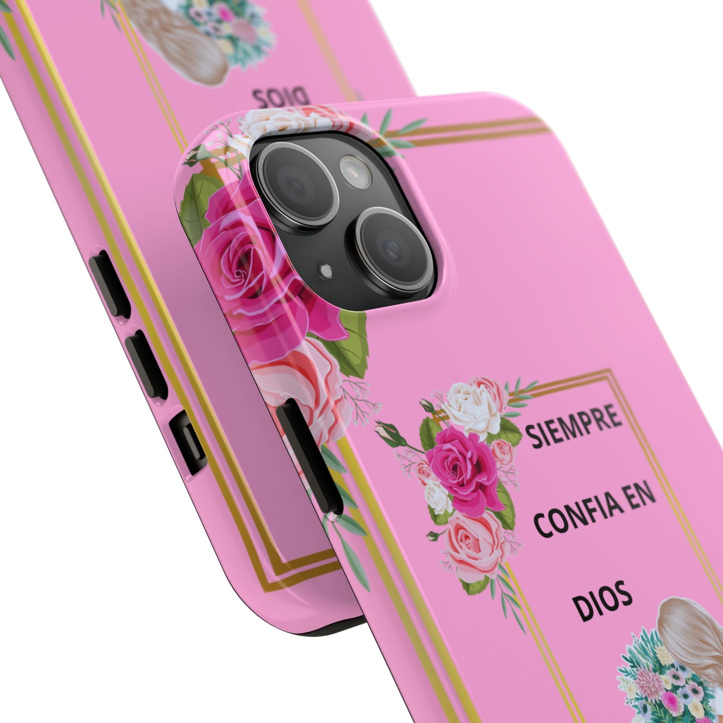 Pretty Pink 'Confia en Dios' Phone case