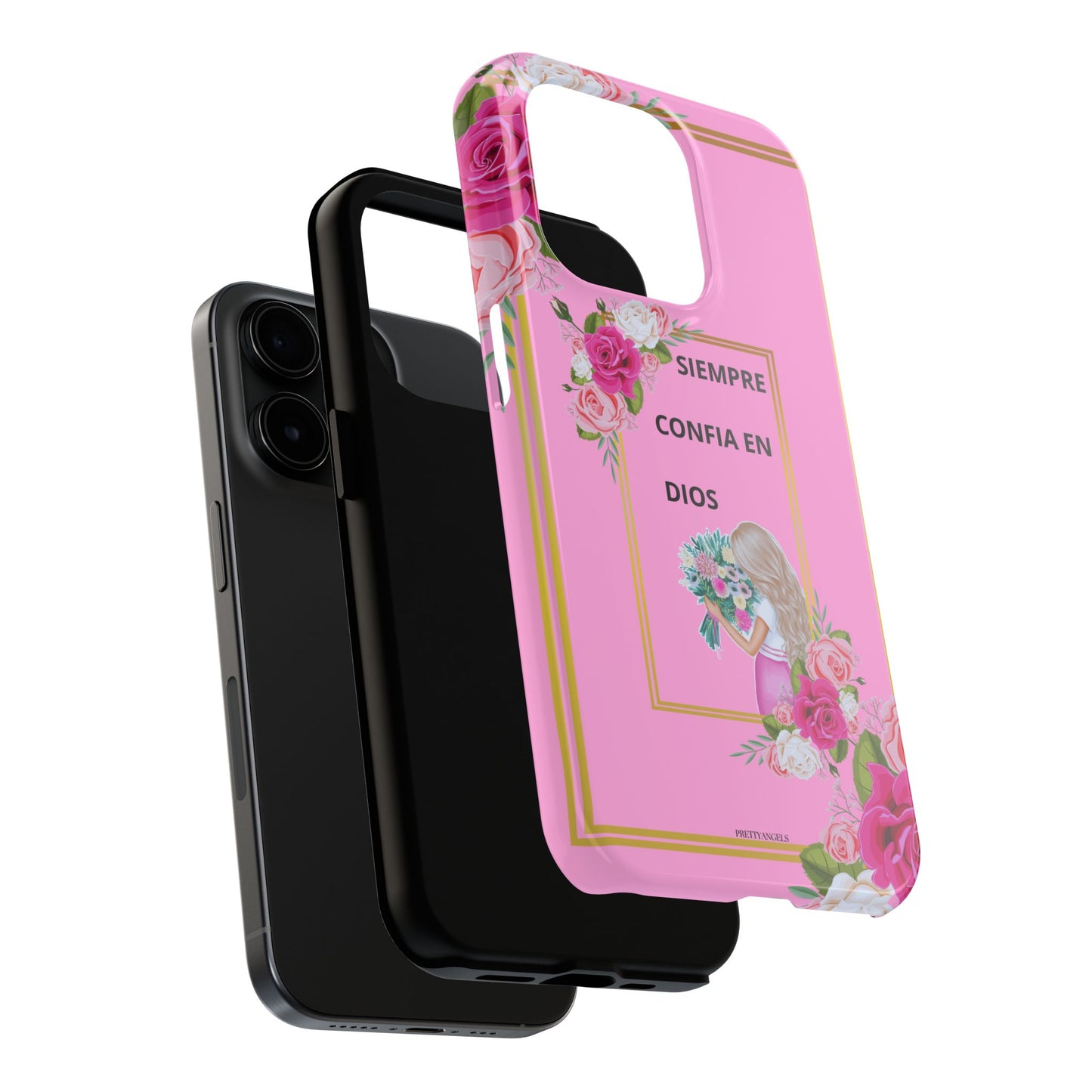 Pretty Pink 'Confia en Dios' Phone case