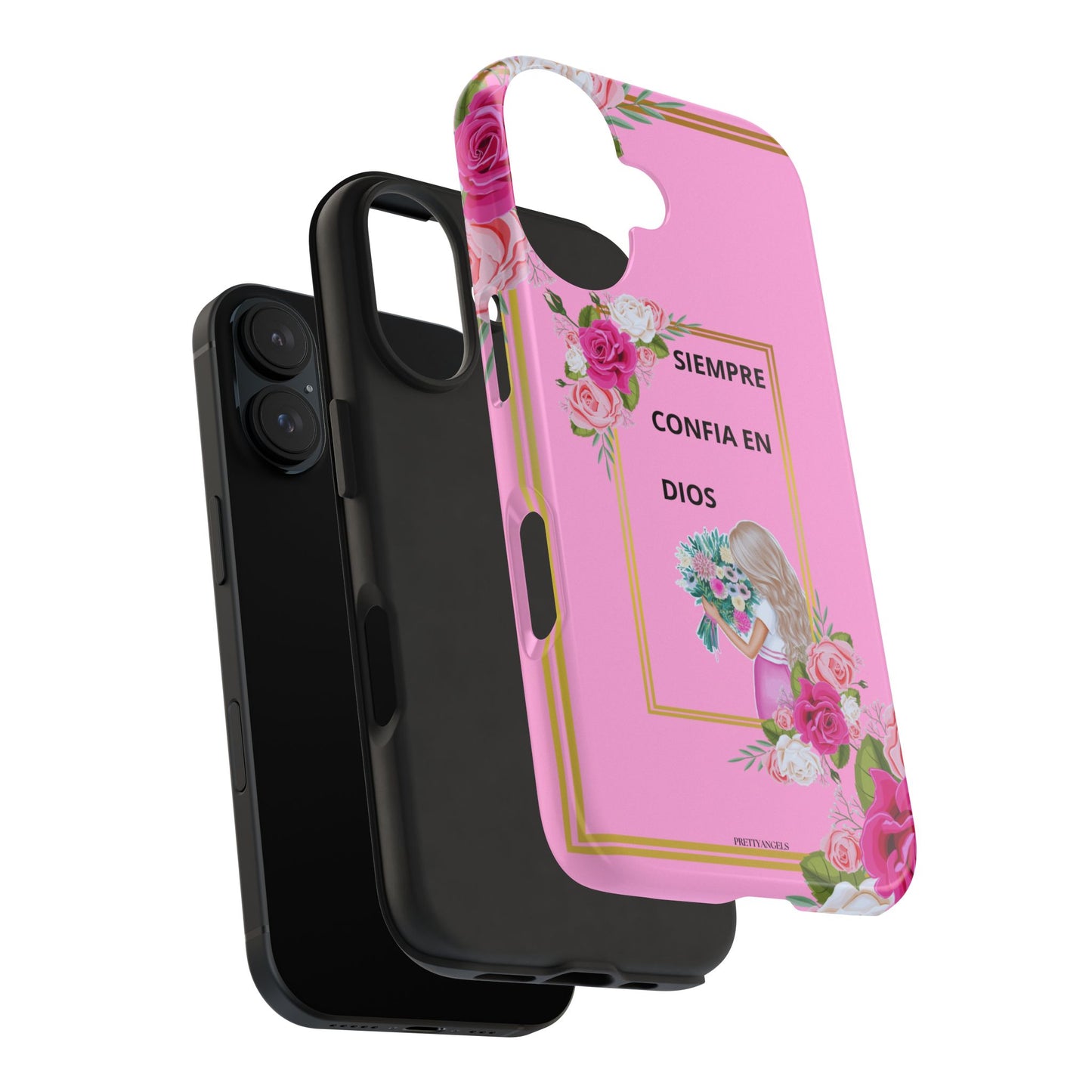 Pretty Pink 'Confia en Dios' Phone case