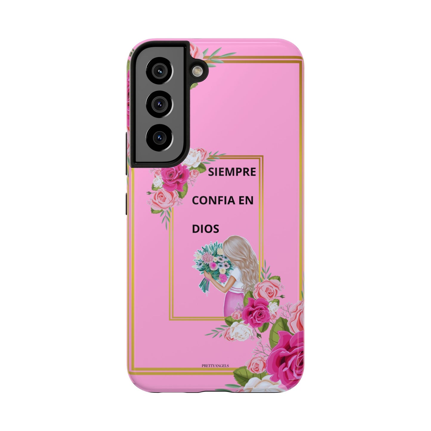 Pretty Pink 'Confia en Dios' Phone case