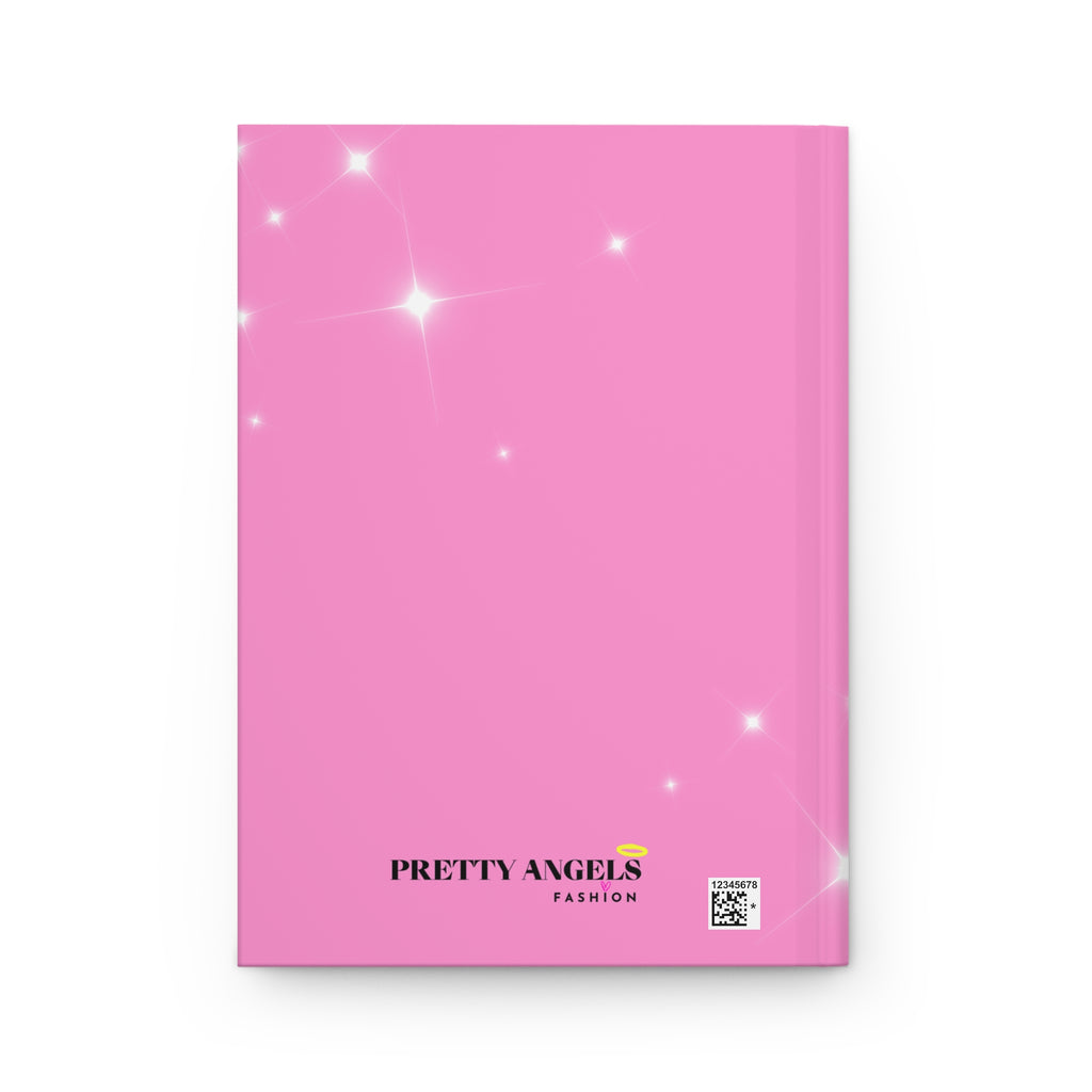 Never Stop Growing Pretty Girl Rose Hardcover Journal — Aesthetic Floral Notebook
