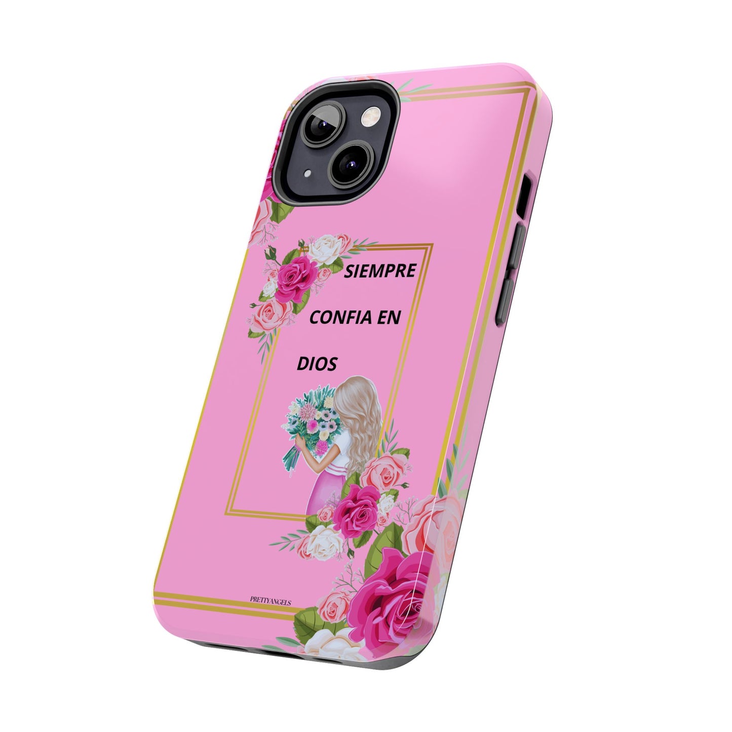 Pretty Pink 'Confia en Dios' Phone case